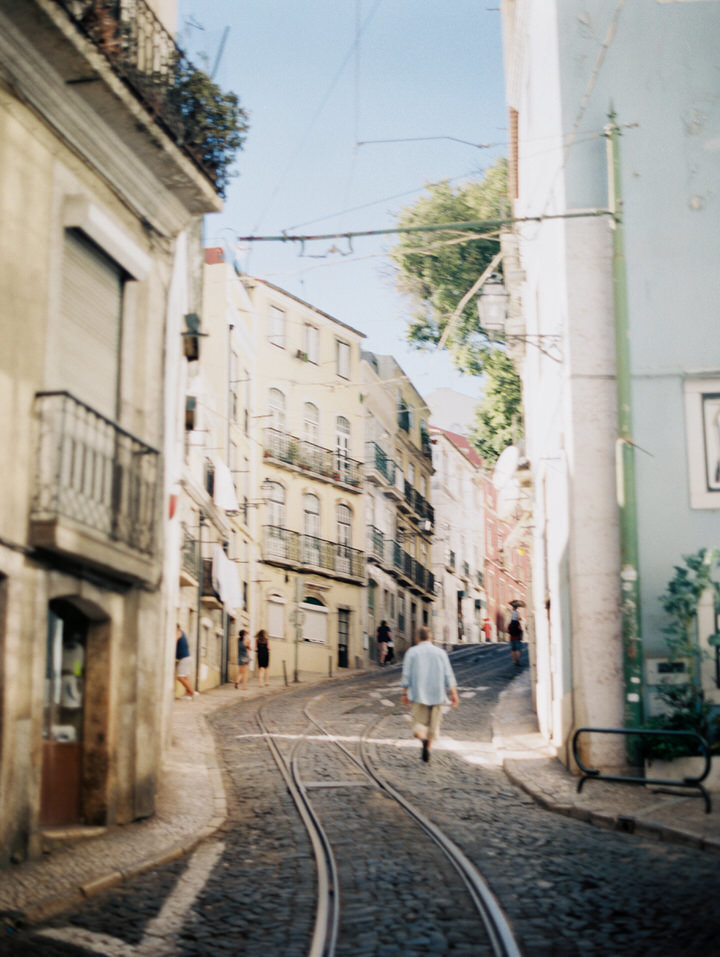 street scene in lisbon
