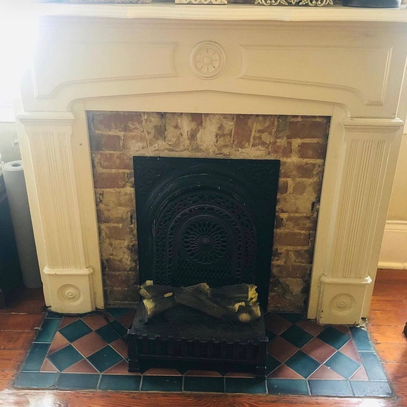 New Orleans fireplace