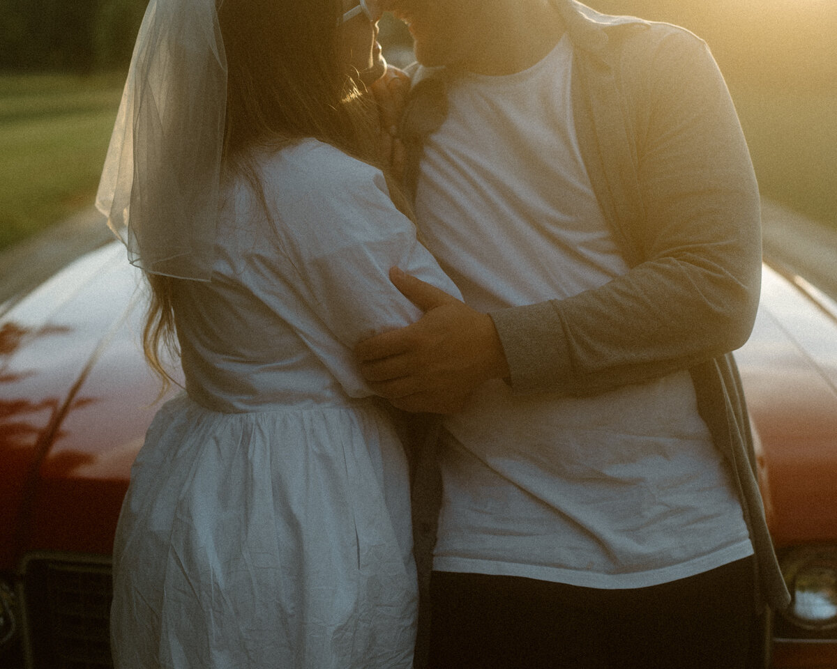 Timeless Romance- Vintage Engagement Session with Classic Car Charm-26