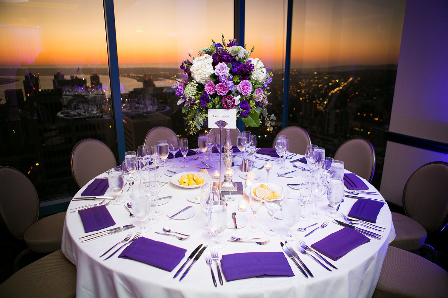 Wedding reception at University Club in San Diego