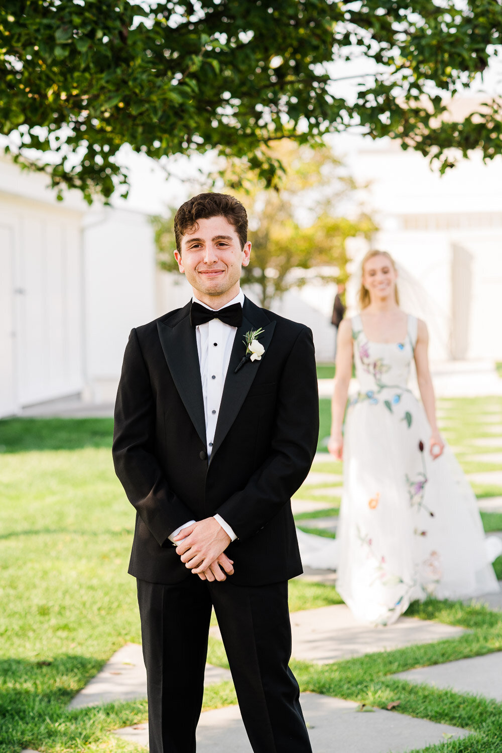 emotional groom moments before first look