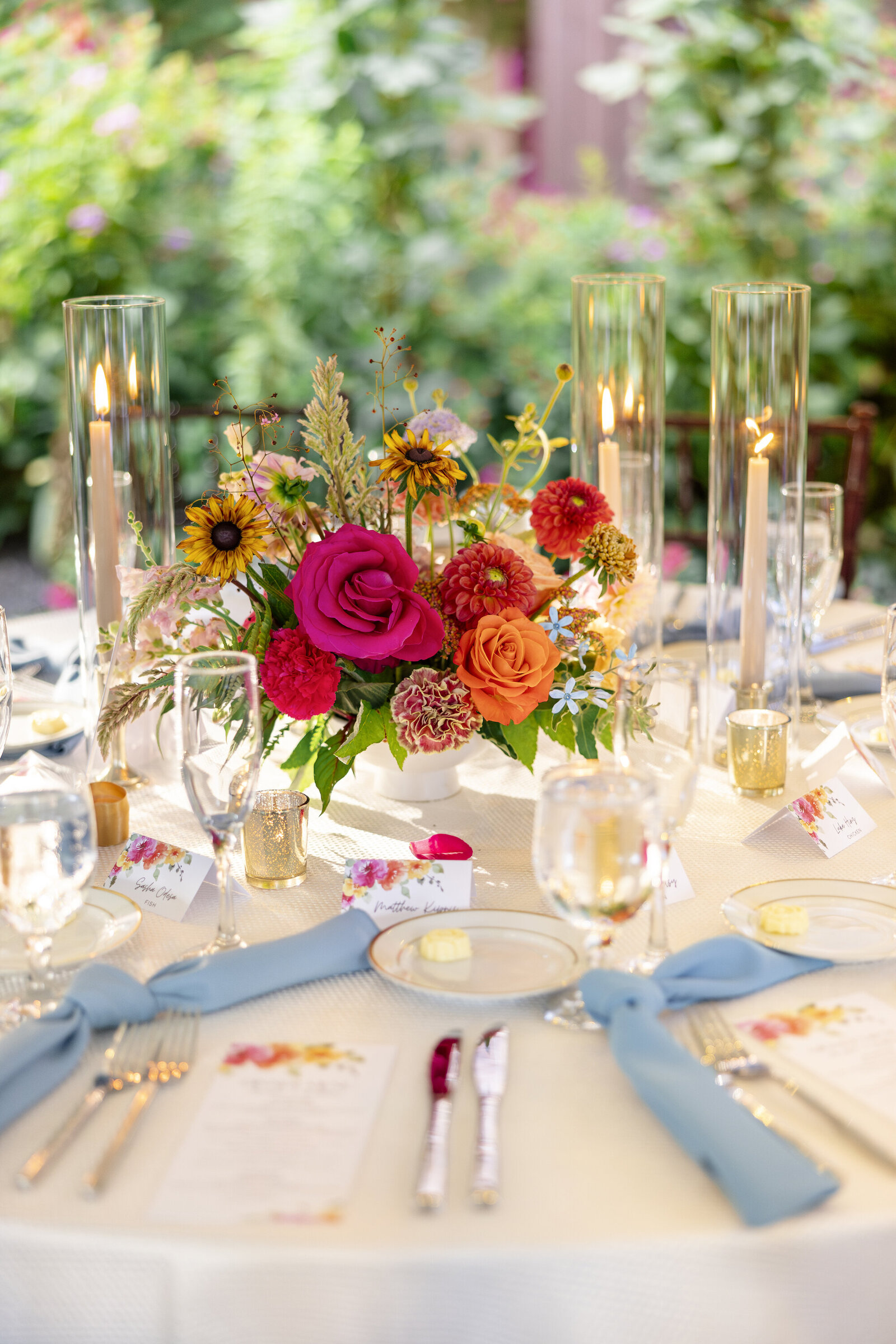 117_Kate Campbell Floral Colorful Indian Wedding at Gramercy Mansion Reception by Anna Schmidt photo