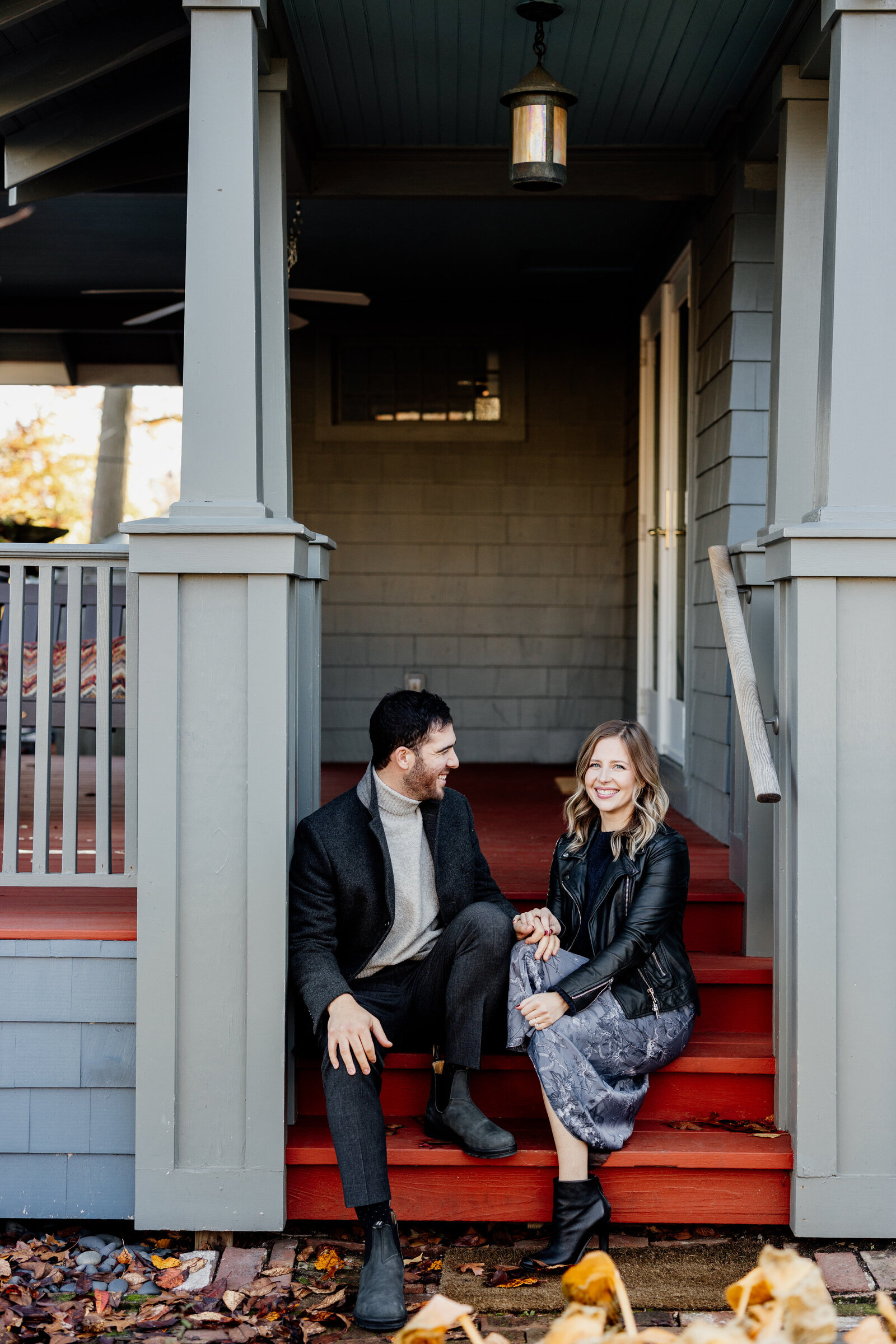 couple at modern home