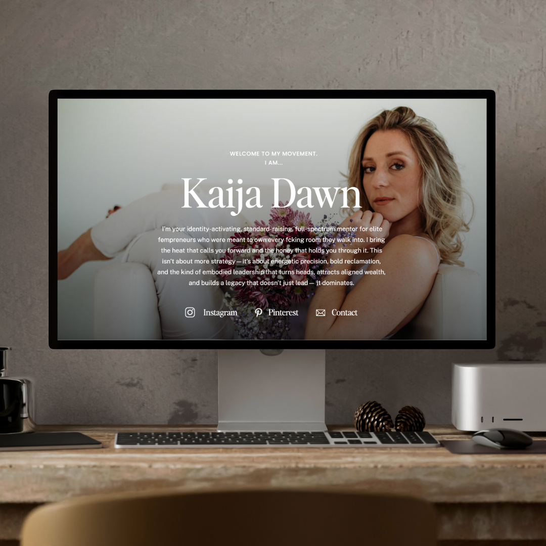 Black and White Minimalist Desktop Mockup Instagram Post