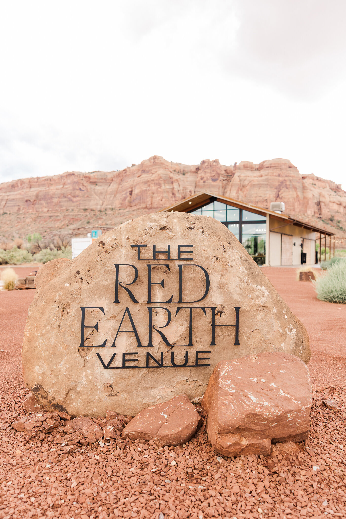 Rock with Red Earth Venue on it in Moab