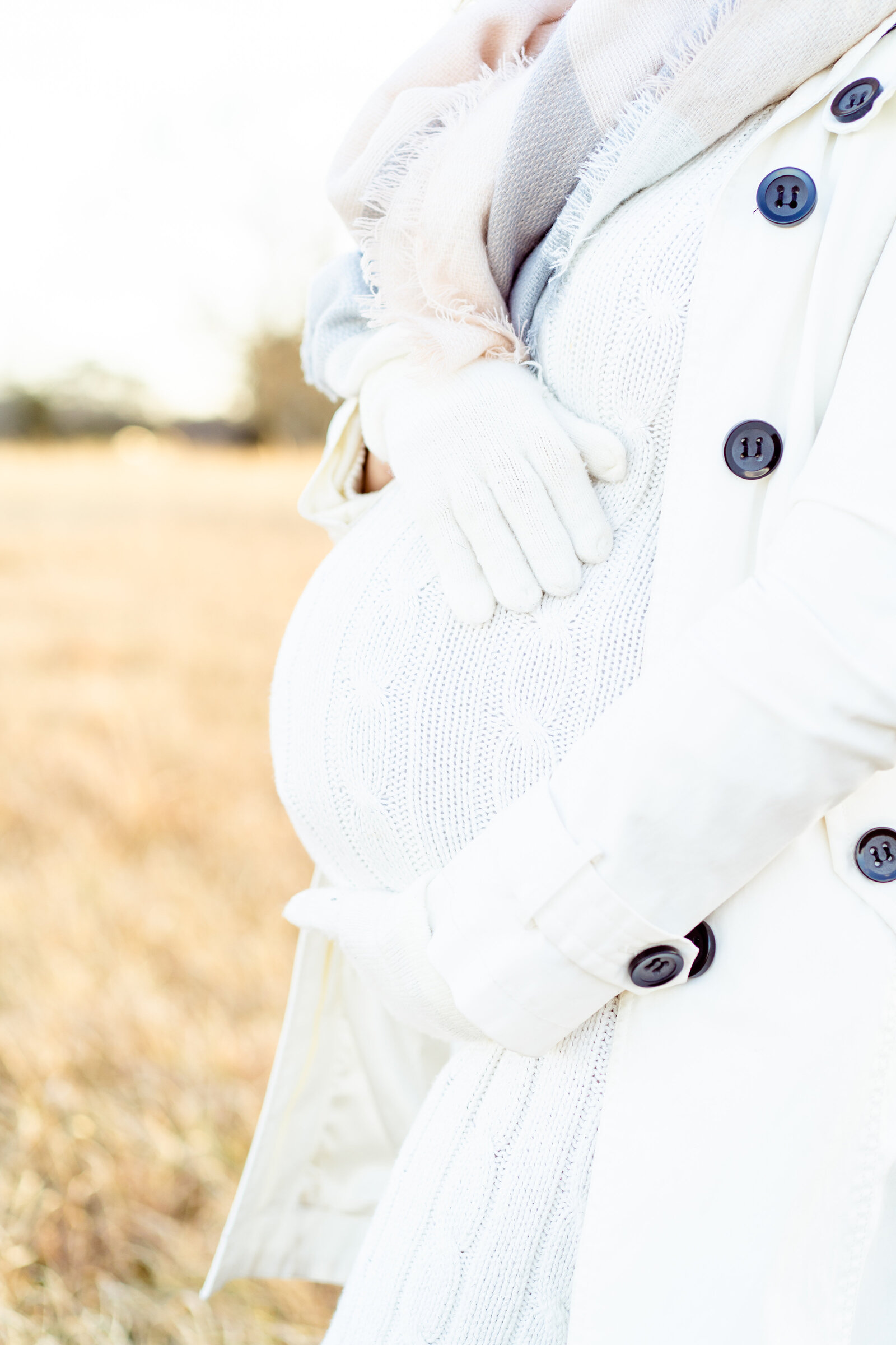 Light and Vibrant Winter Maternity Session at Manassas Battlefield by Megan Hollada Photography - Northern Virginia Maternity Photographer