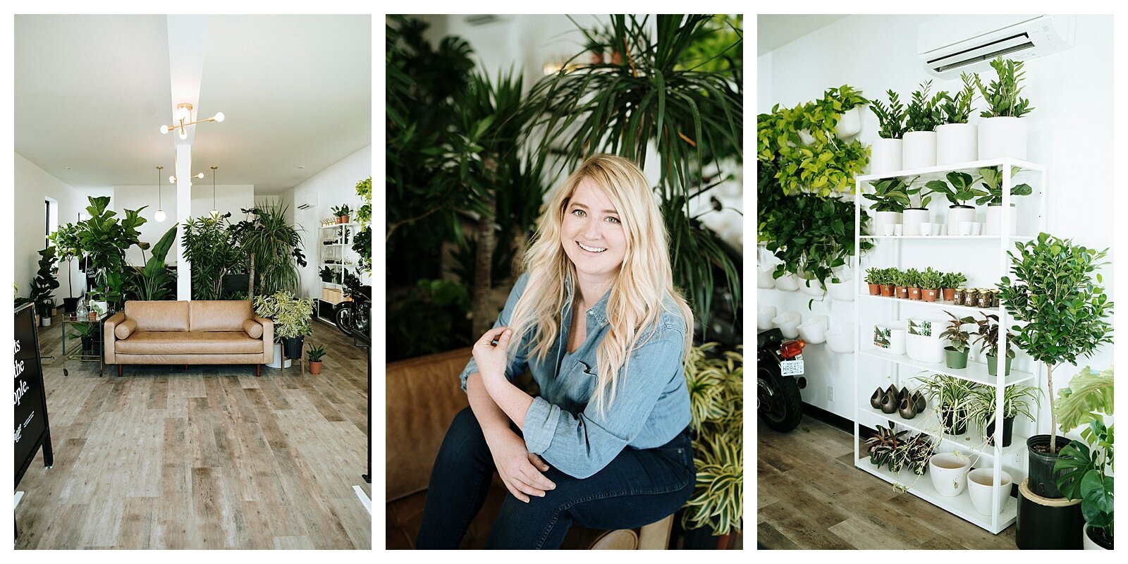 Louisville Kentucky branding photographer captures lifestyle branding for Forage plant shop.
