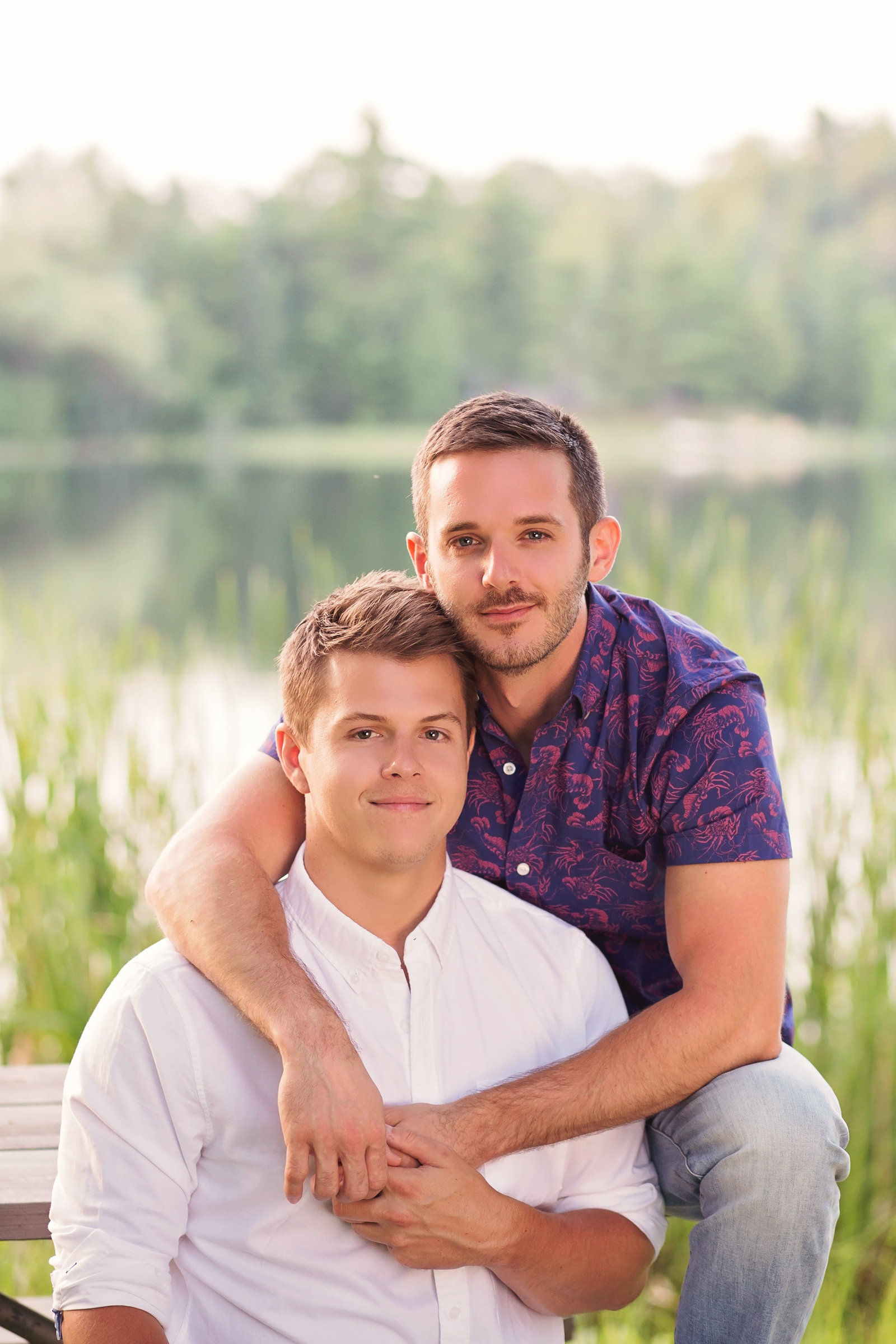 Same sex engagement session in Wisconsin