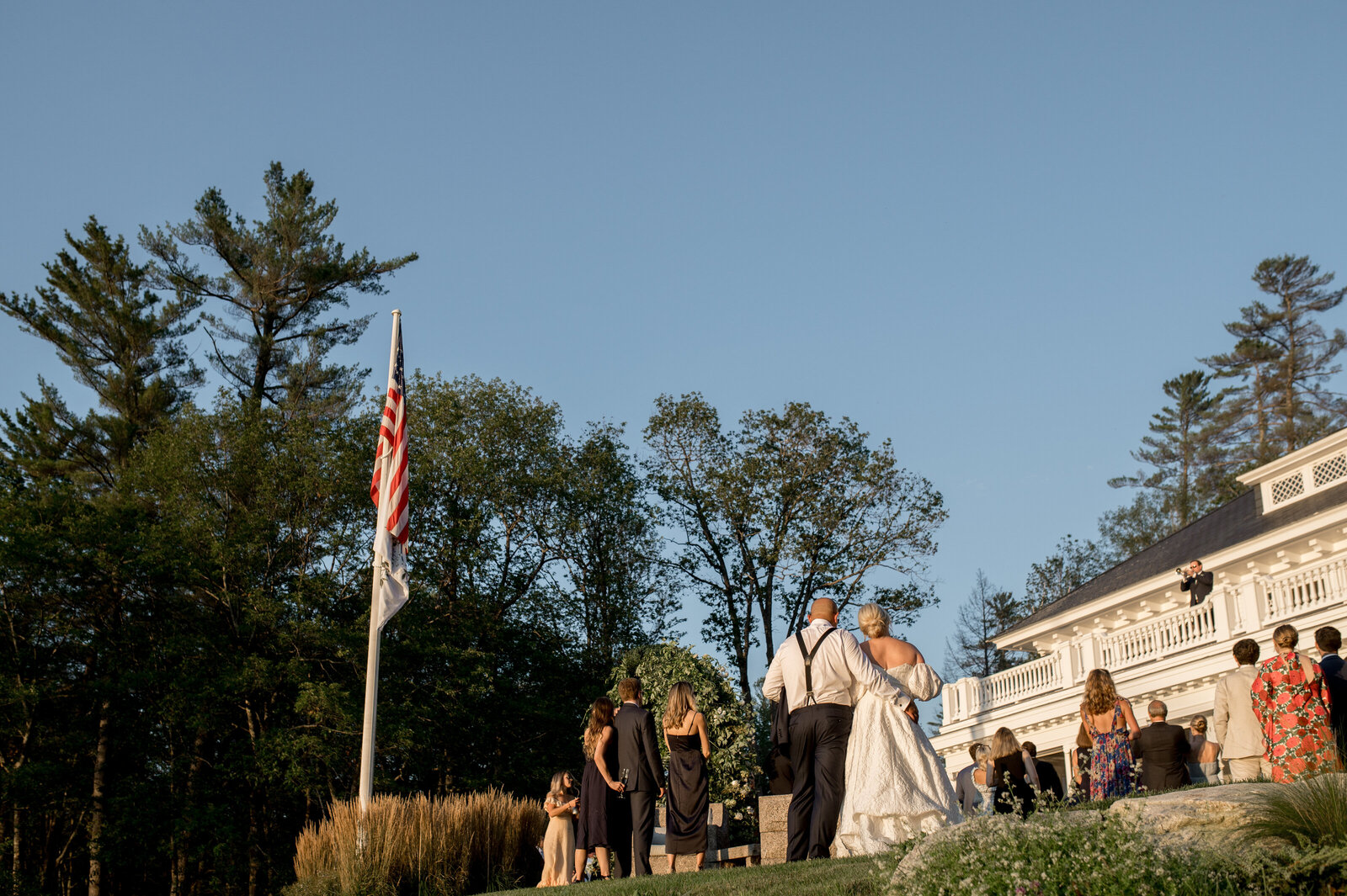 Immersive and Luxury Private Estate and Tented Wedding with Blue, Green and White Color Palette-14