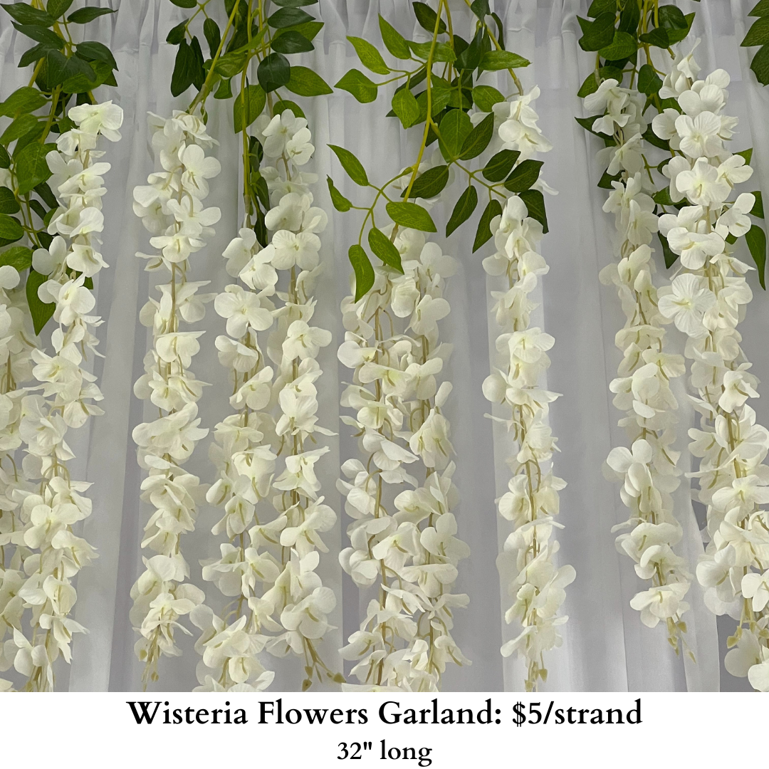 Wisteria Flowers Garland-1003