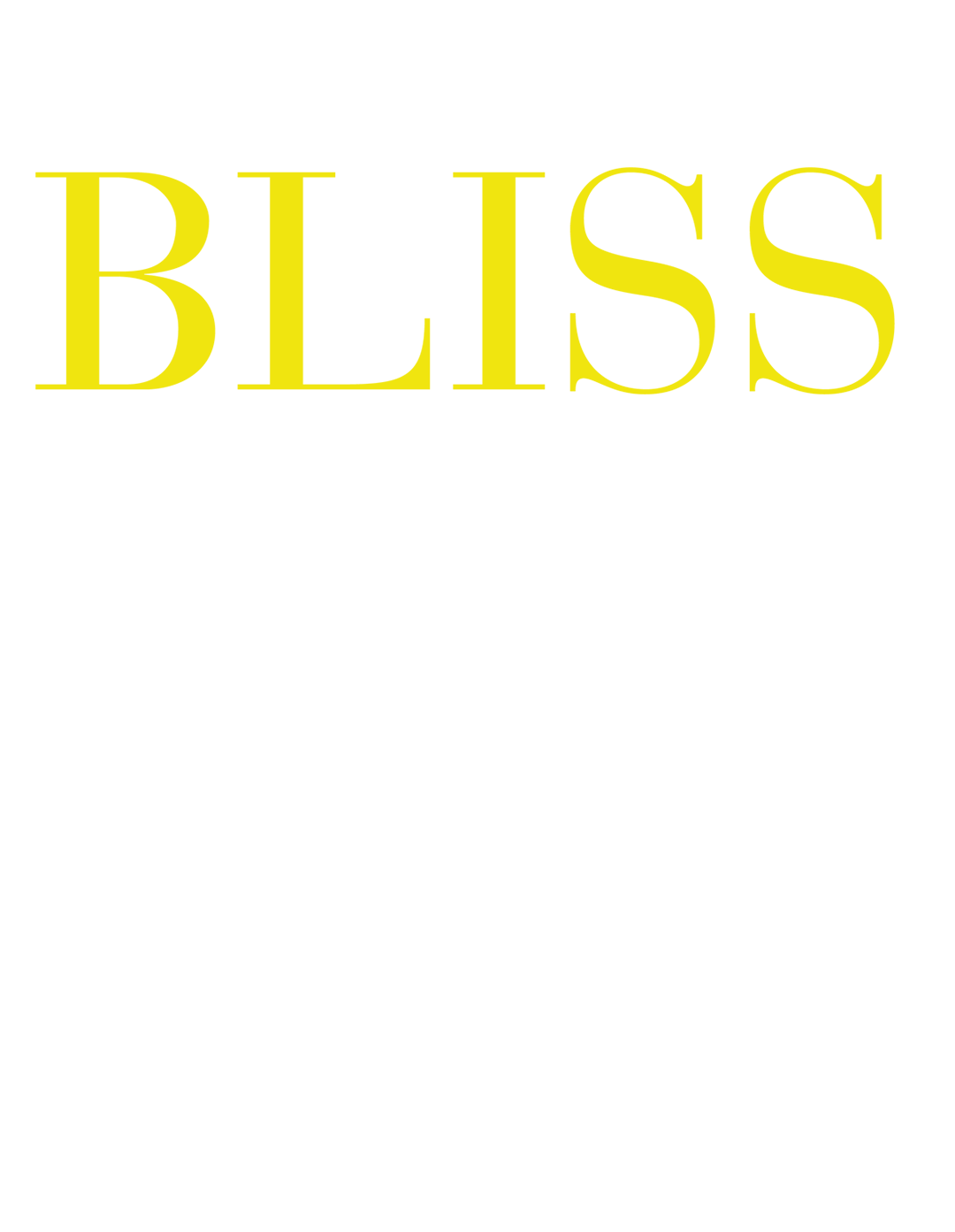 Bliss logo feature Dena Meeder photographer