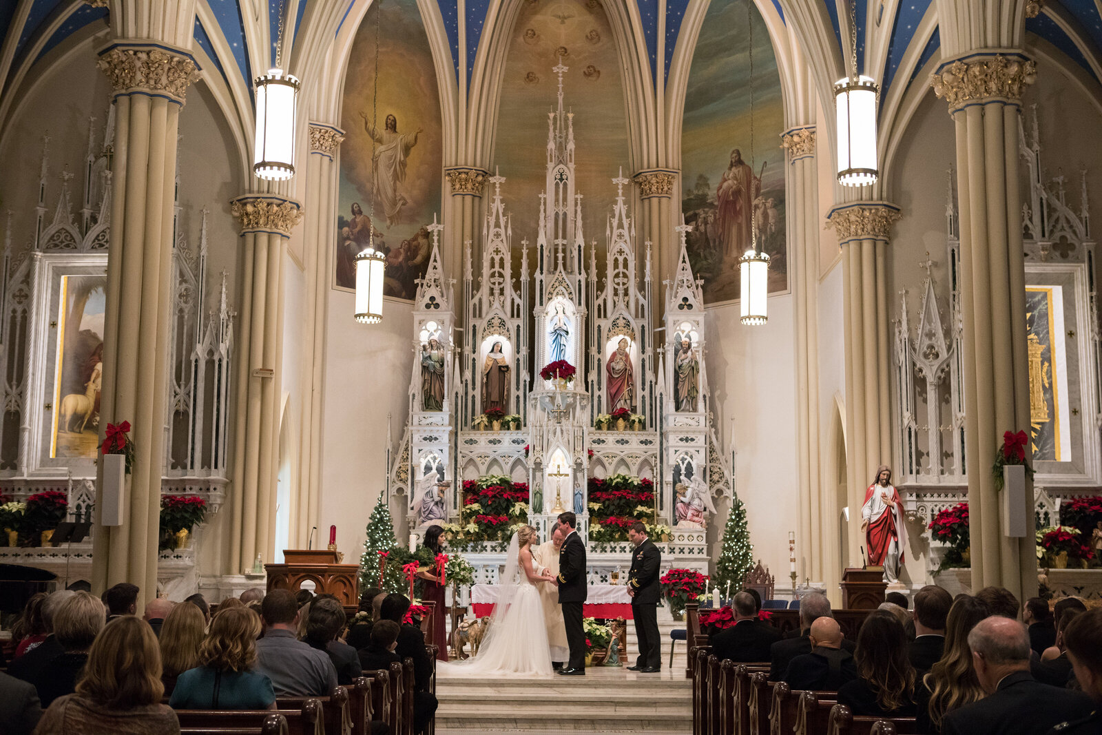 St. Mary's Church wedding ceremony photo by Annapolis, Maryland photographer Christa Rae Photography