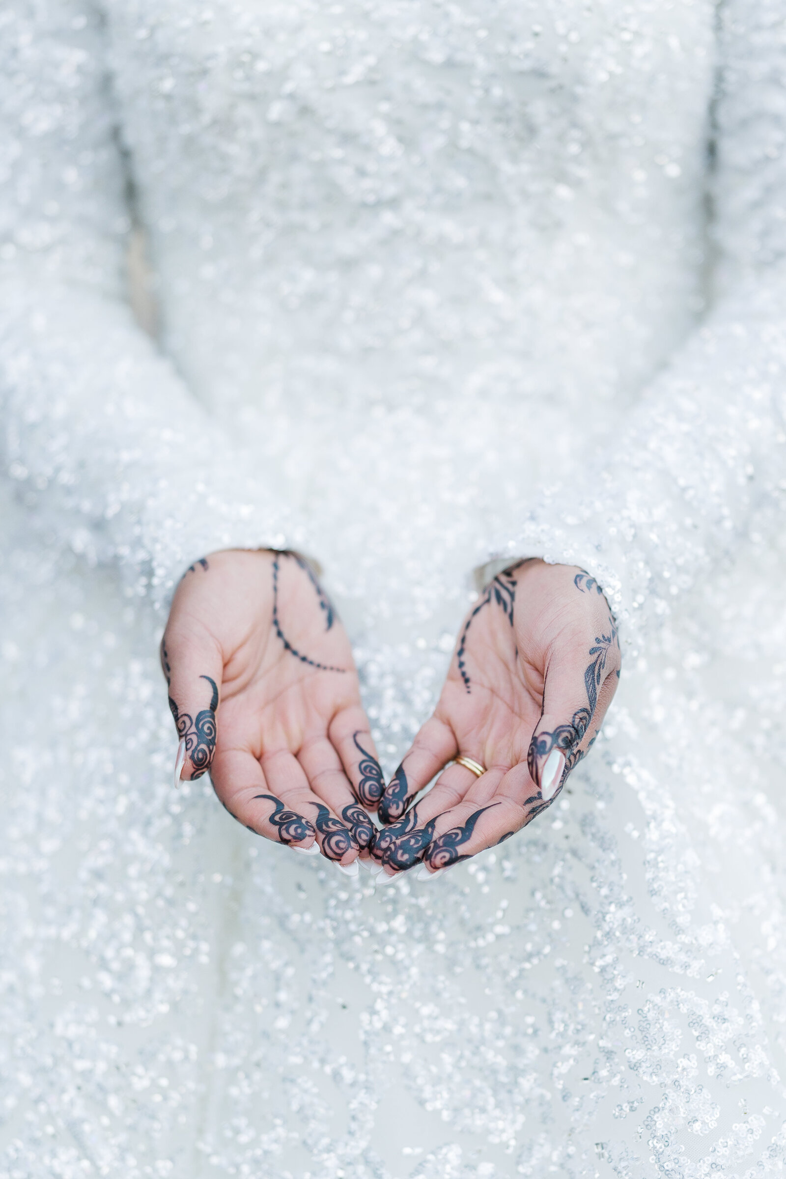Bride's detail close up photography 