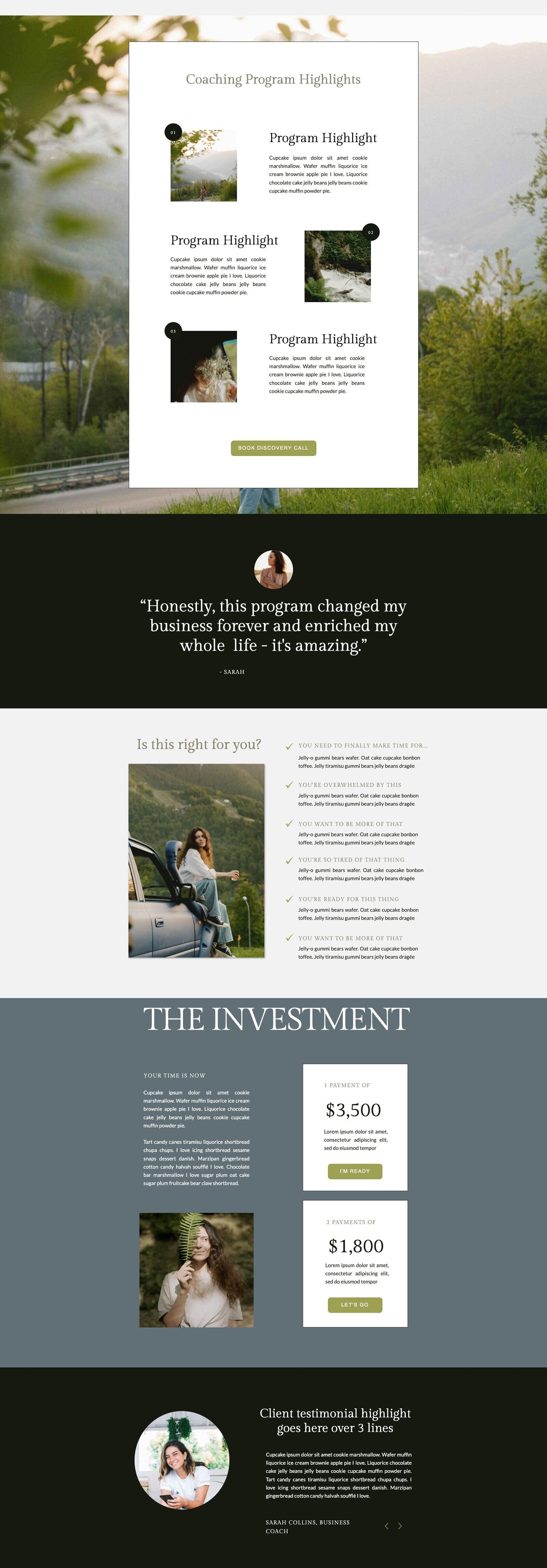 INTO THE WILD COACHING 2 PAGE