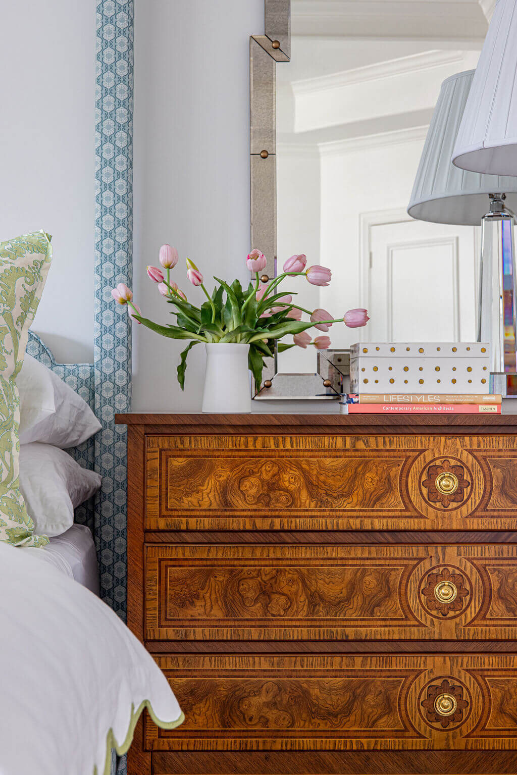 oyster creek studios burl wood bedside table