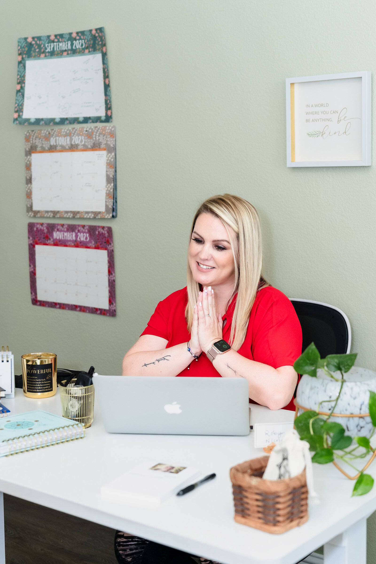 life coach in a zoom call