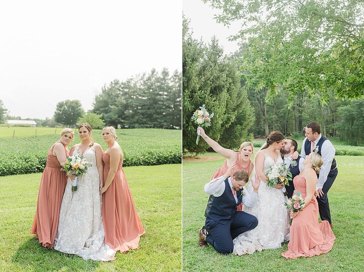 Navy & Rose Summer Backyard Wedding | Danvers, IL_0040