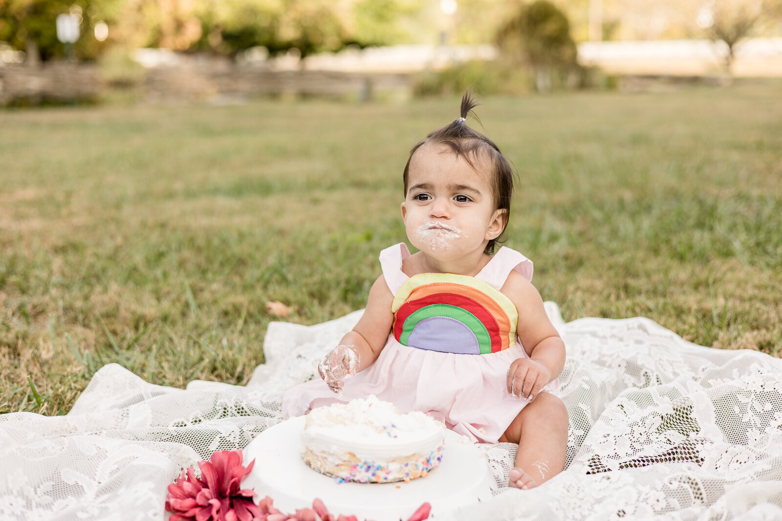 Outdoor_cake_smash_one_year_photography_session_Georgetown_KY_photographer_baby_girl-3