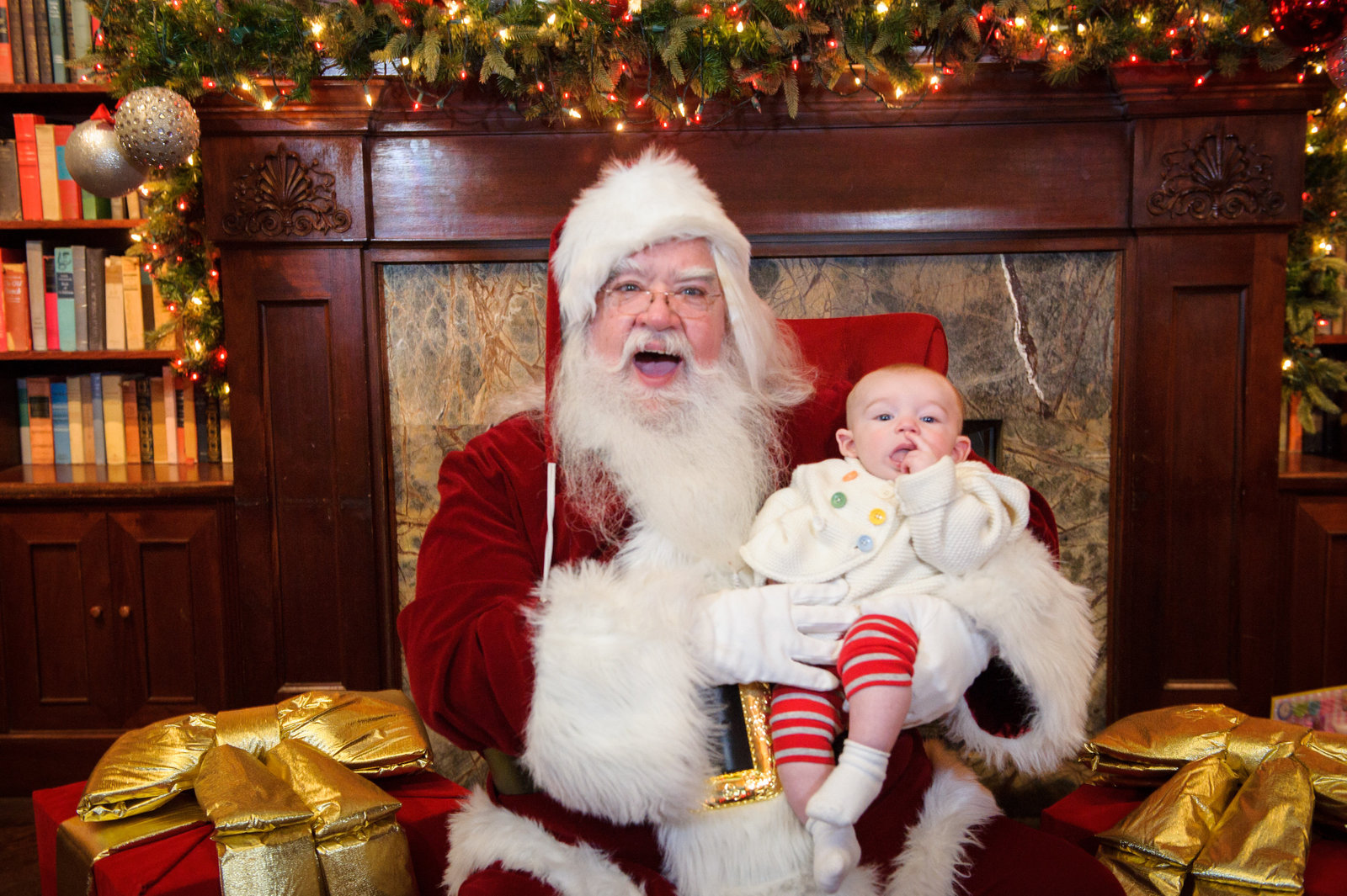 Baby Photos with Santa Claus by Angela Garbot Photography