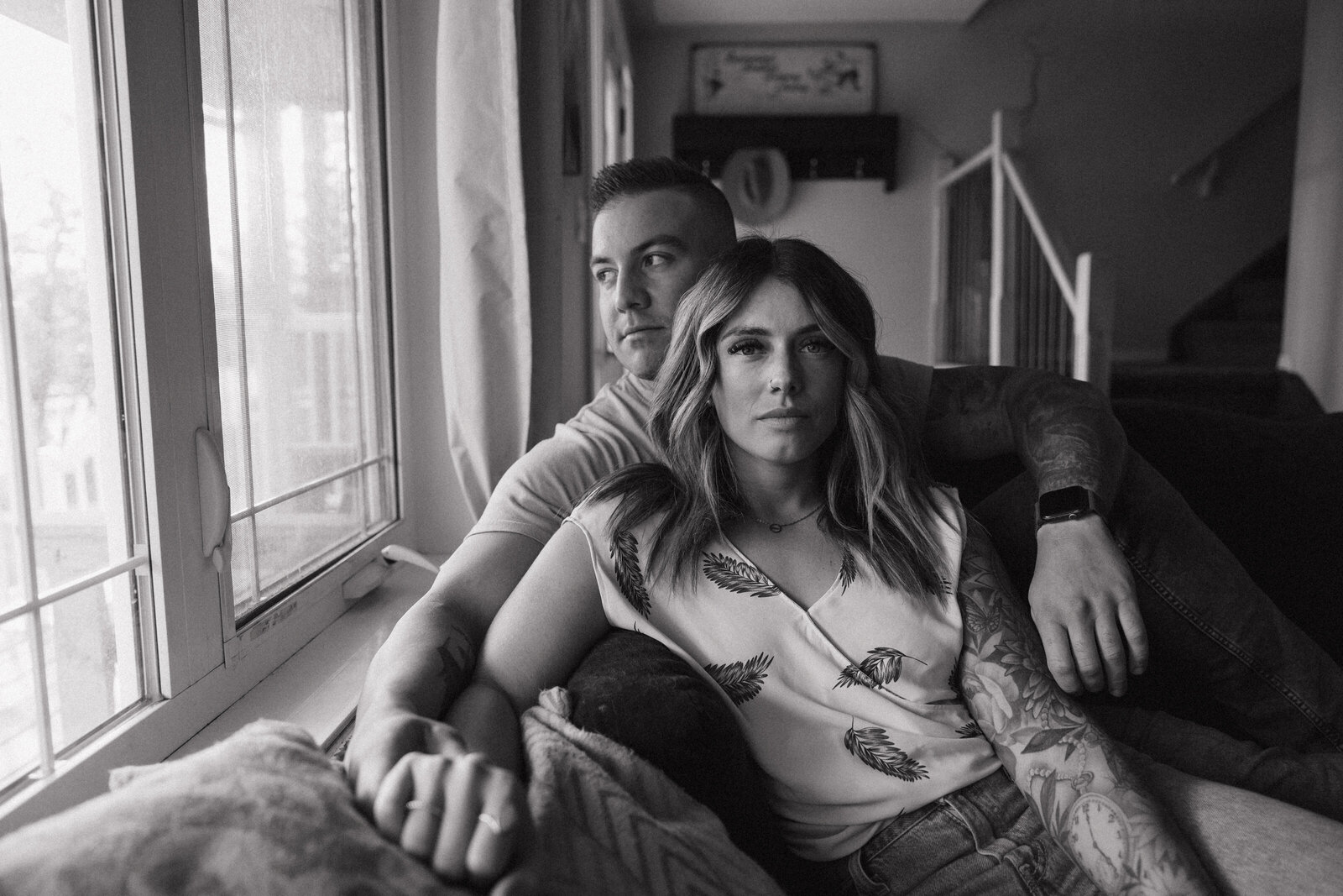 JB Photography - Intimate Romantic In-Home Engagement Photoshoot-12