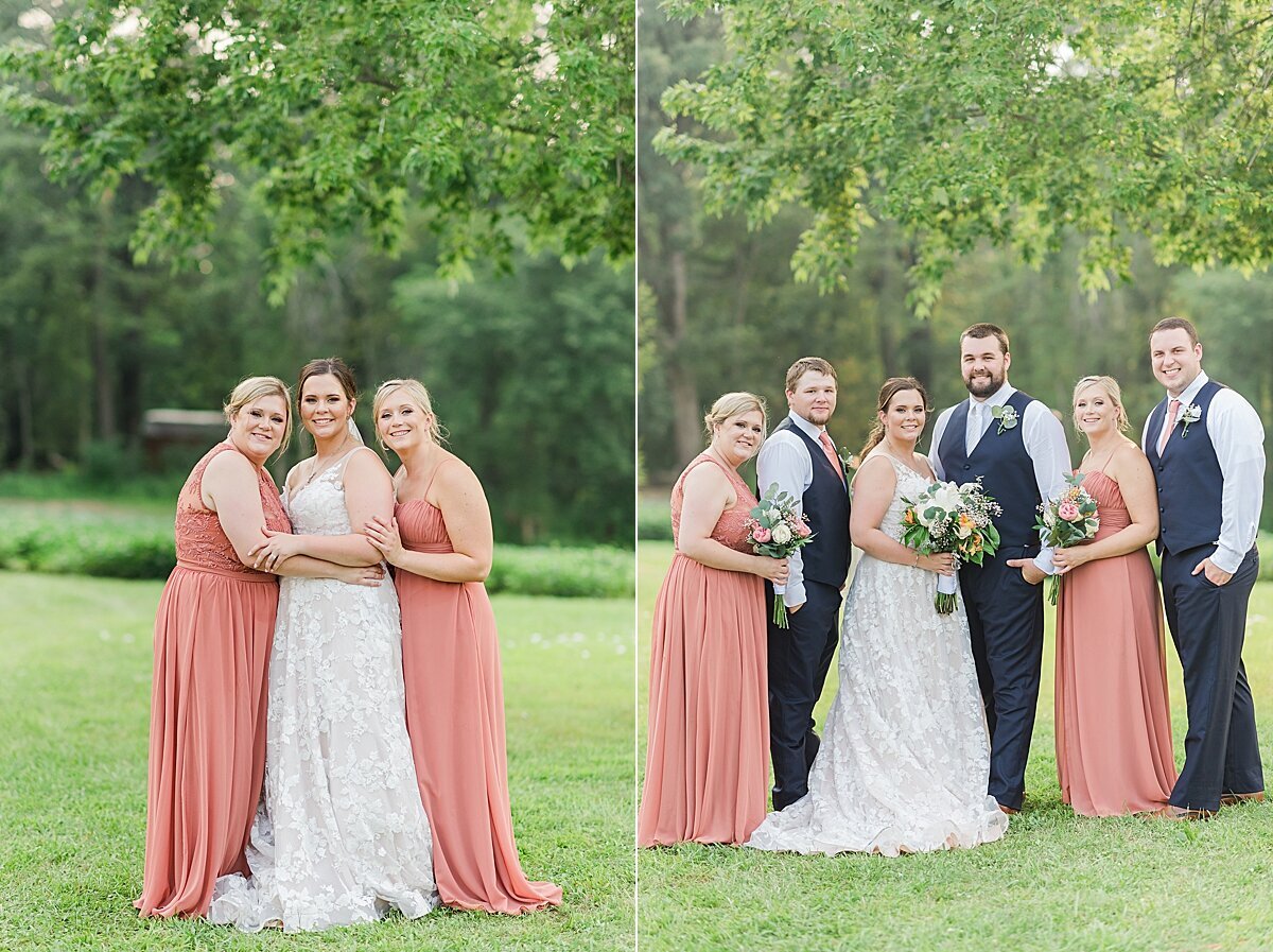 Navy & Rose Summer Backyard Wedding | Danvers, IL_0025