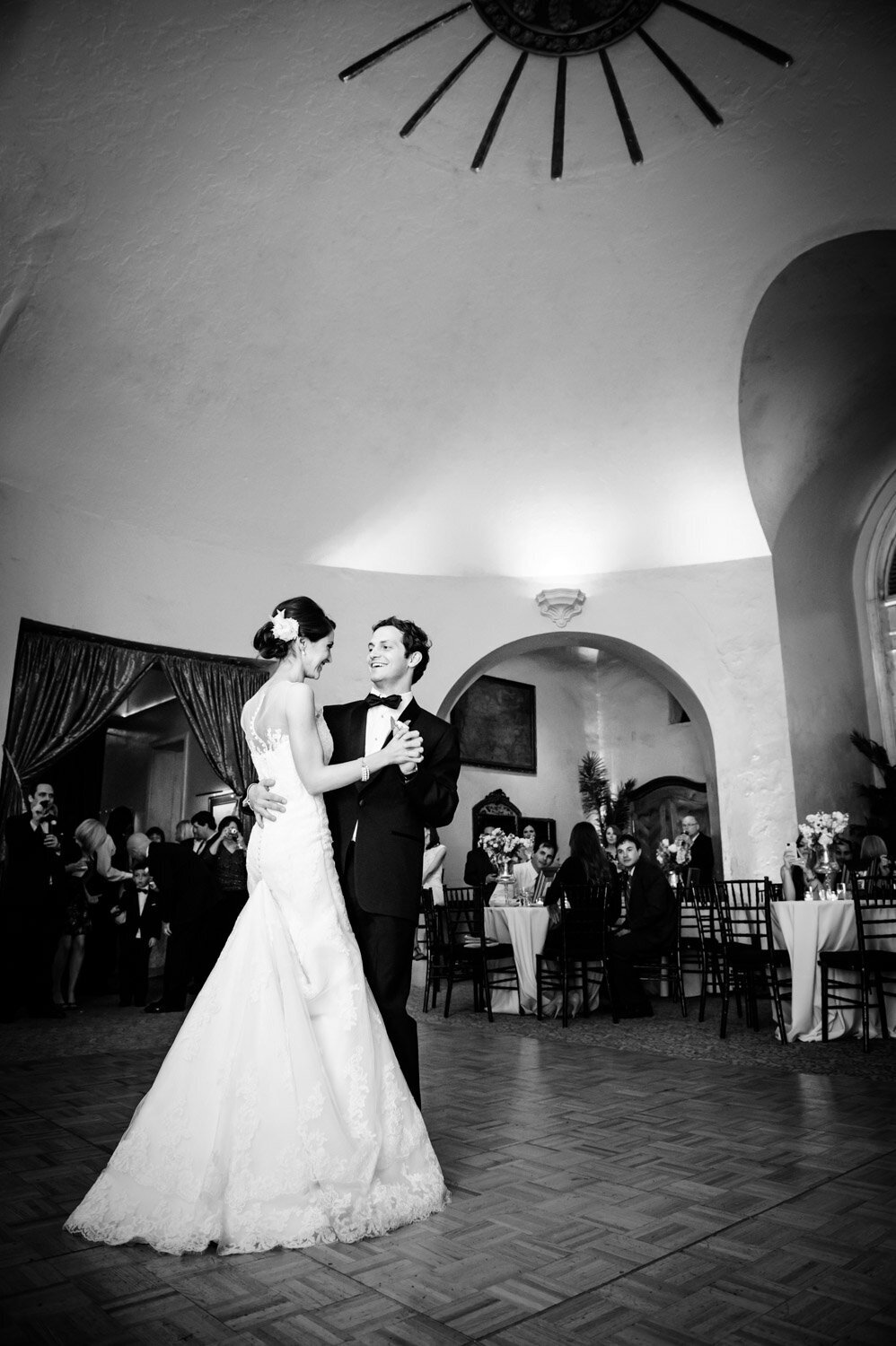 Bride and groom dance at Latrobe's on Royal wedding