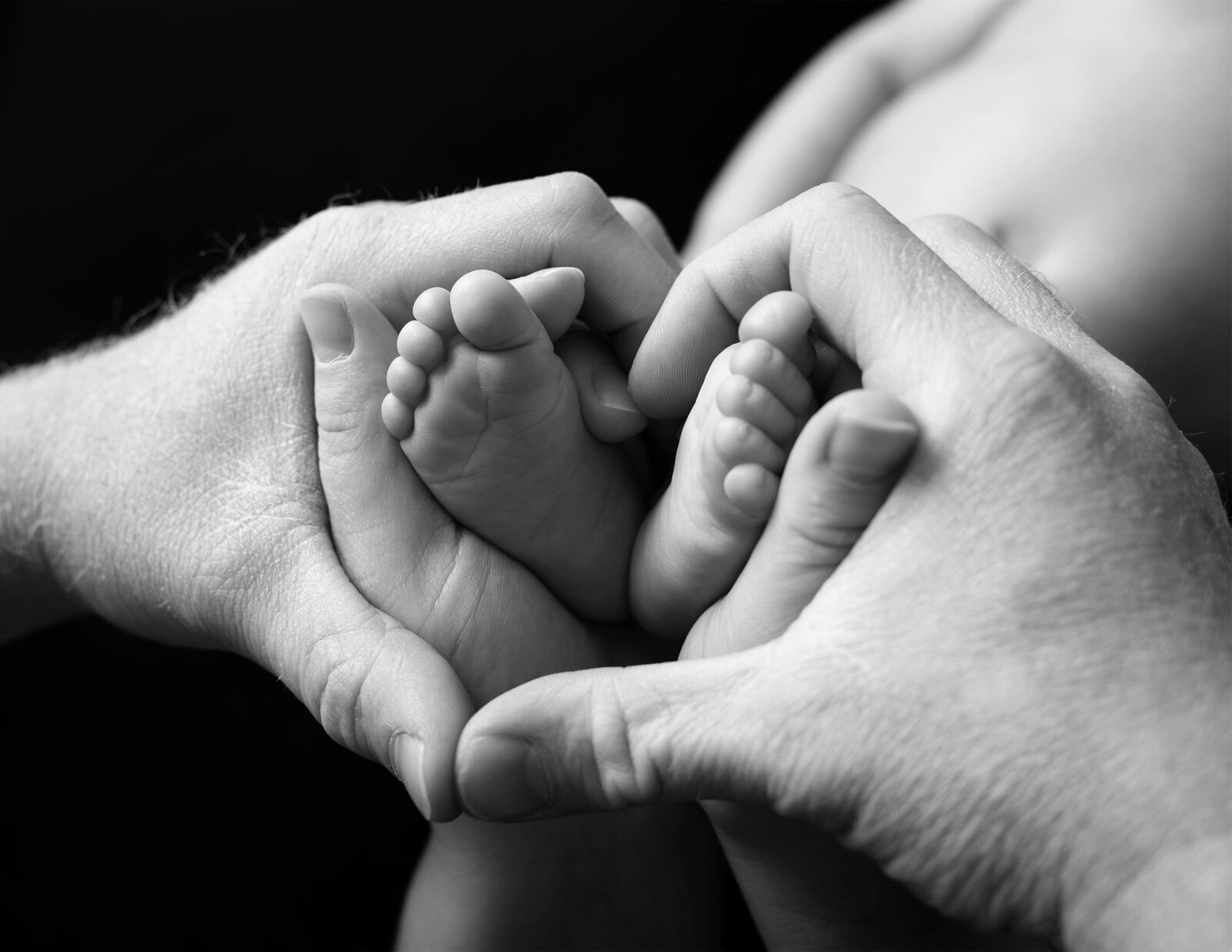 baby photo parent hands and baby feet