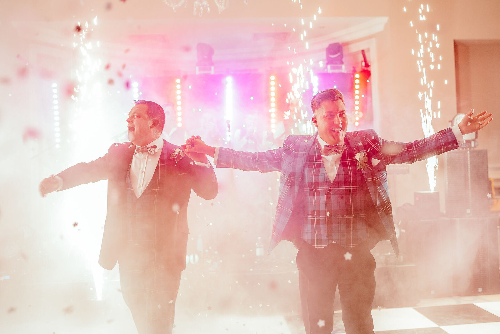 Rudding Park colourful wedding photography