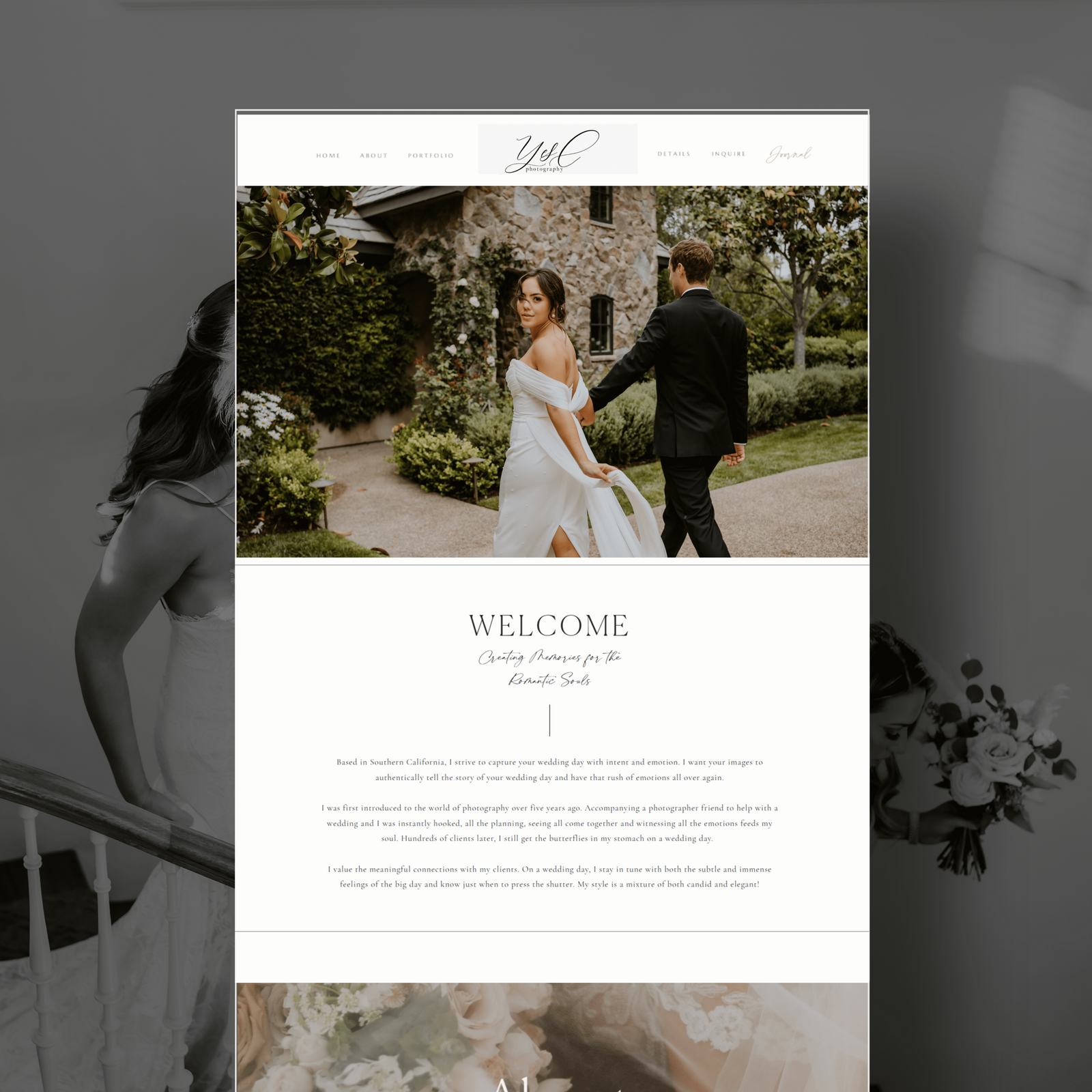 Photographers Showit Website