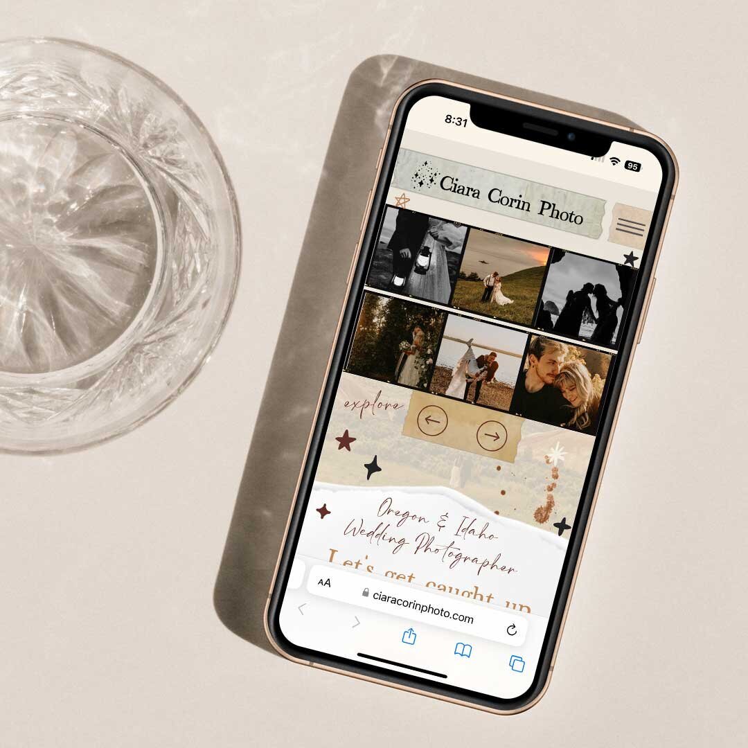 custom Showit website design for a wedding photographer in Orange County