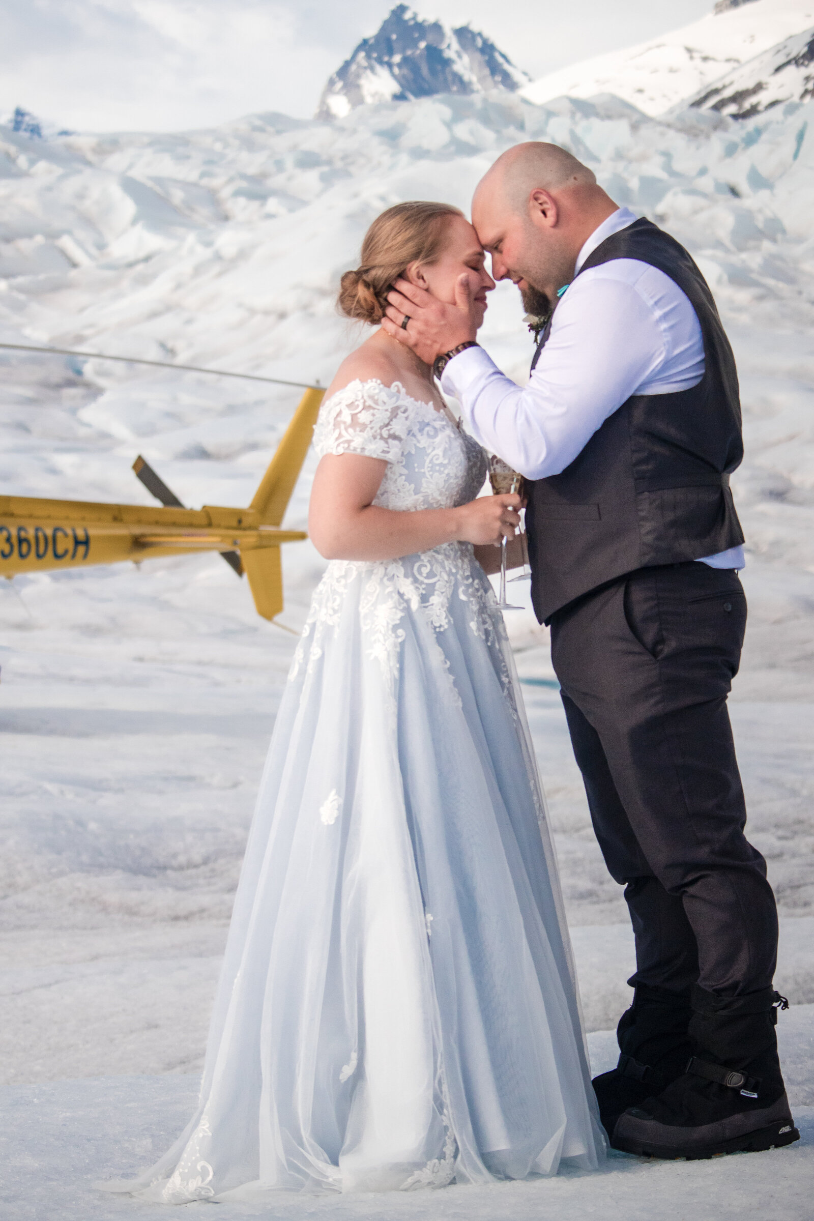 Christine Johnson Photography - Rachel and Bill Wedding Glacier Juneau AK -2