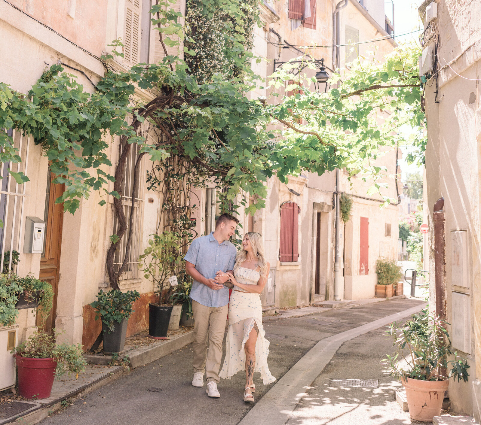 sunny surprise proposal and engagement in arles france-97