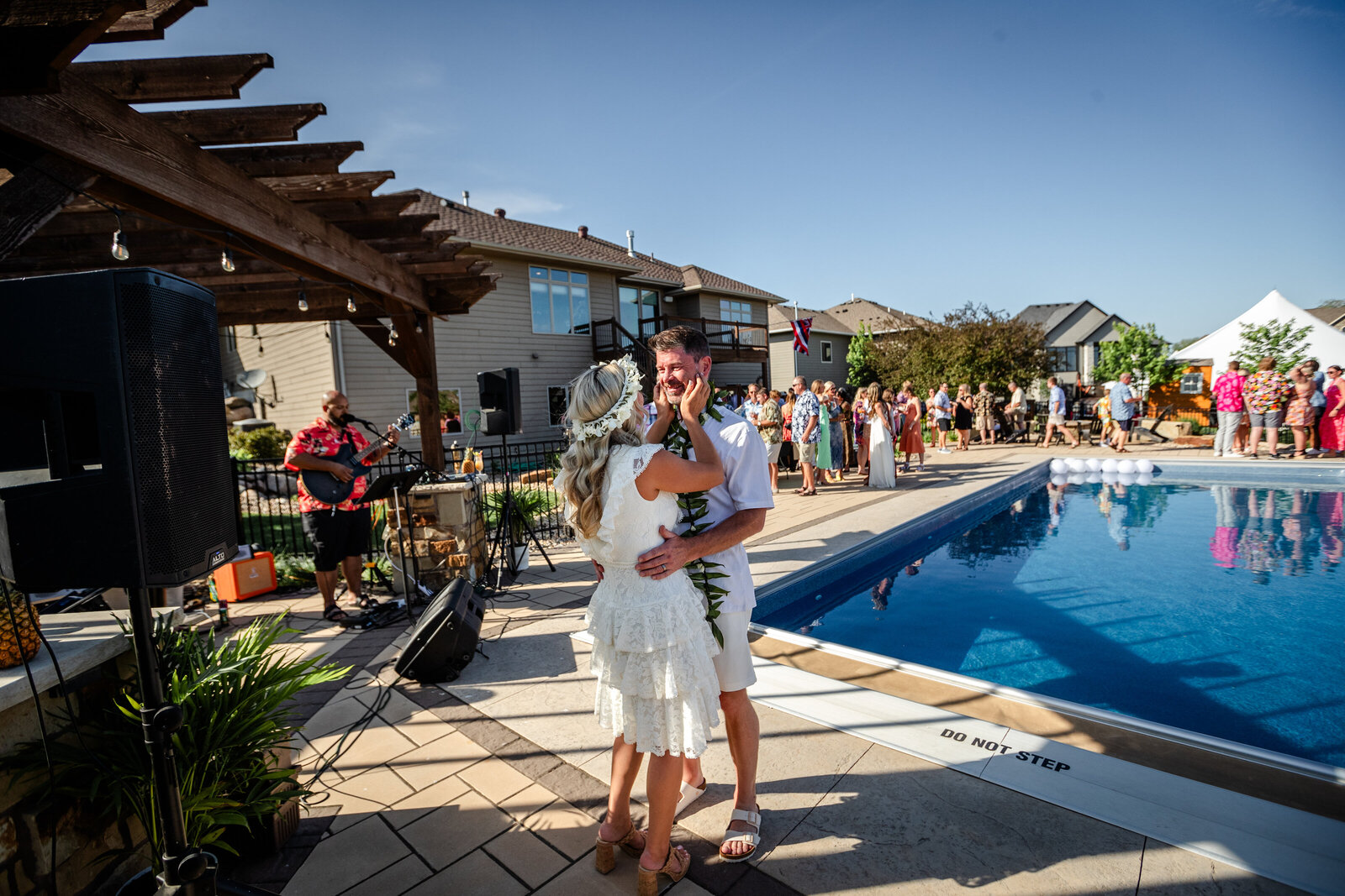 First dance by a pool