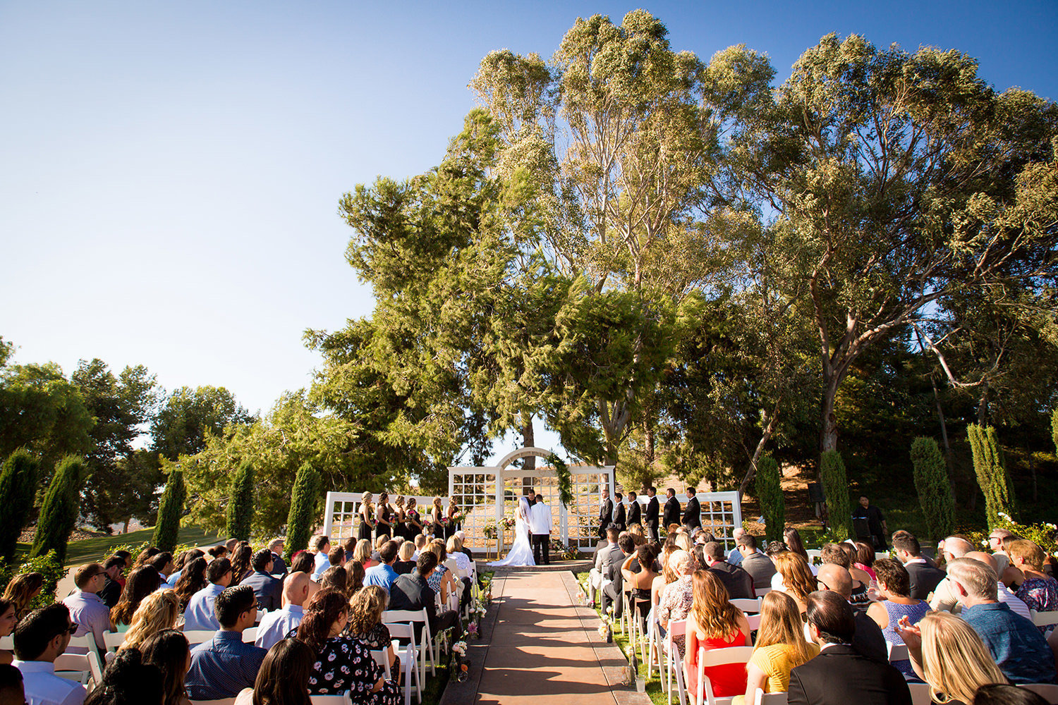 outdoor ceremony space at steele canyon