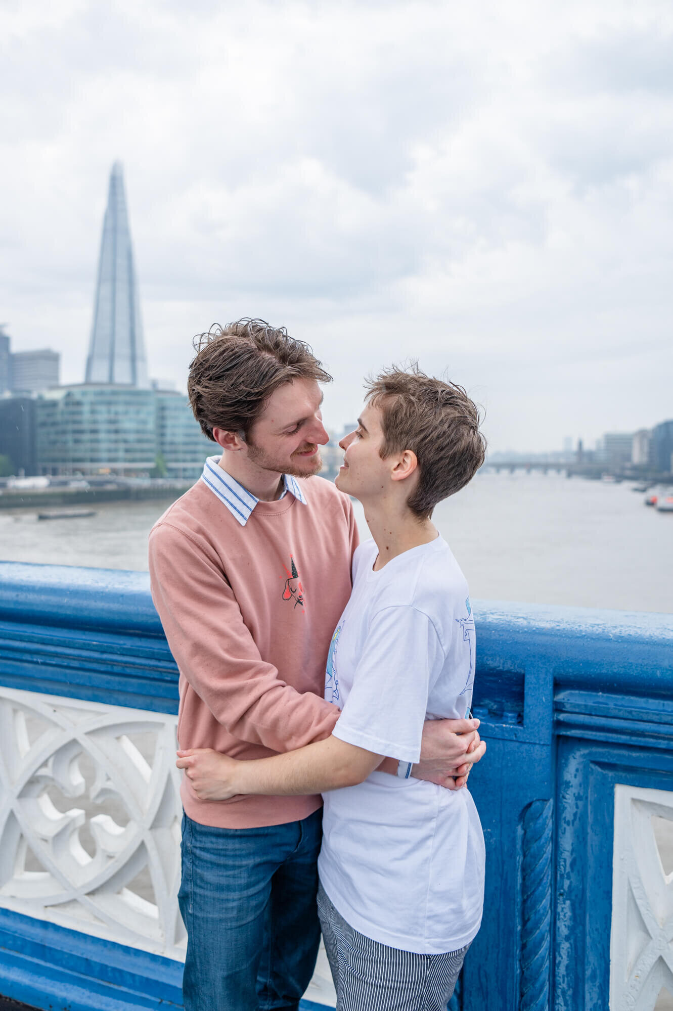 London UK Couple and Wedding Photographer - Couple Engagement Photoshoot Tower Bridge London - Chloe Bolam - 1