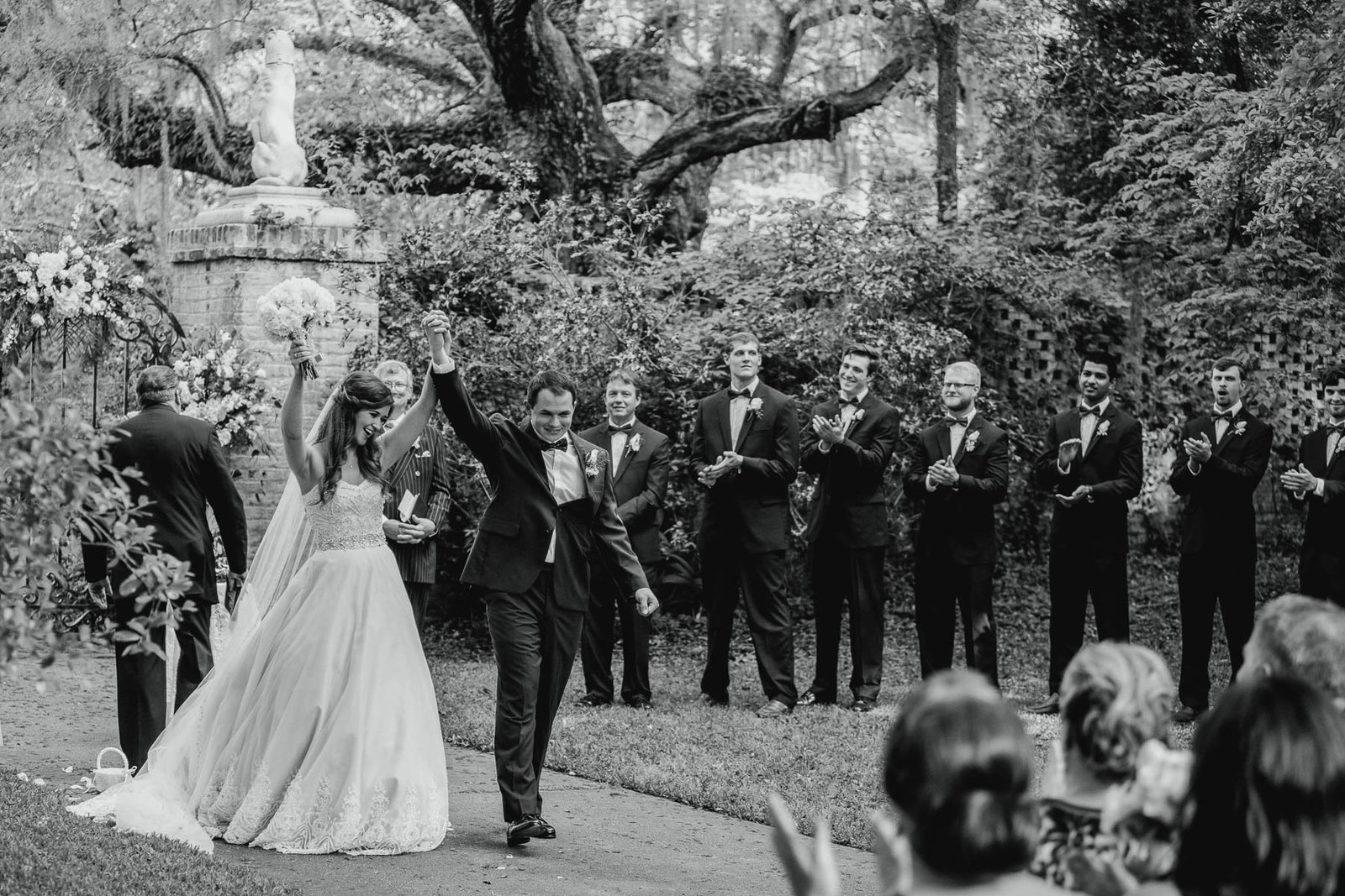 Bride and groom are announced, Brookgreen Gardens, Murrells Inlet, South Carolina