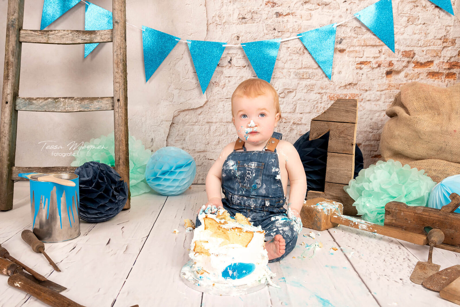 Fotoshoot cakesmash verjaardag kind
