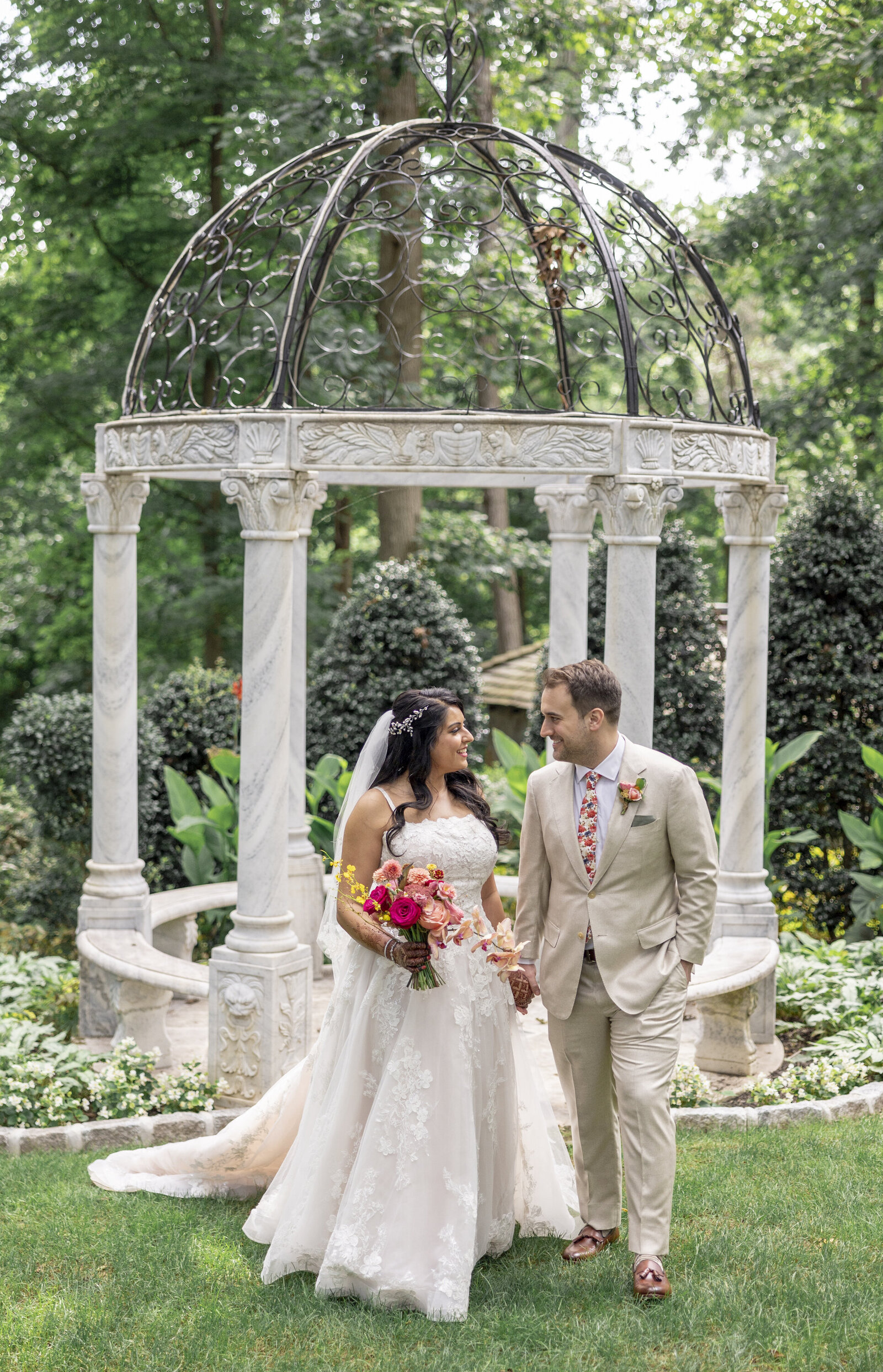 73_Kate Campbell Floral Colorful Indian Wedding at Gramercy Mansion by Anna Schmidt photo