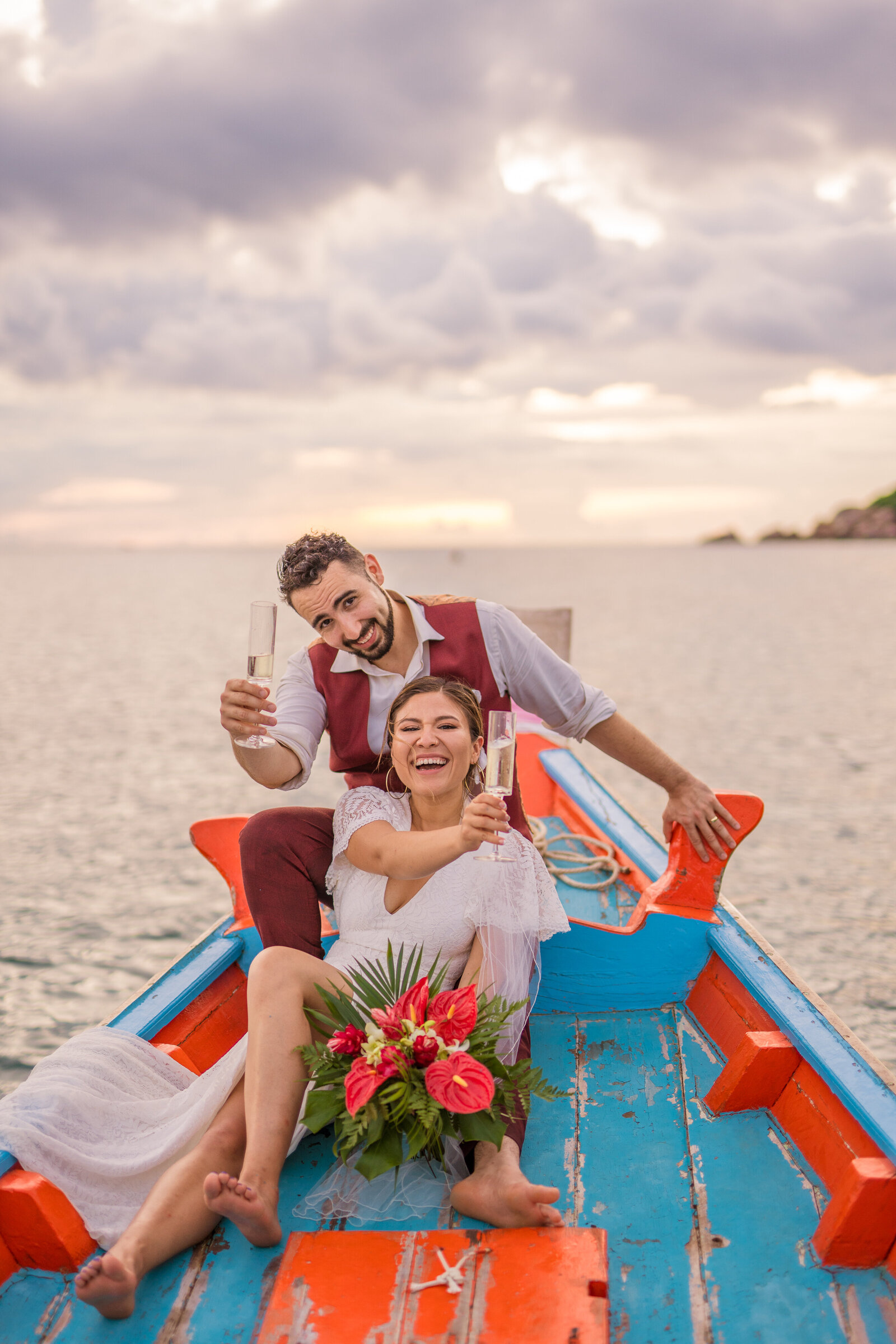 Drone Longtail Bride and Groom Koh Tao