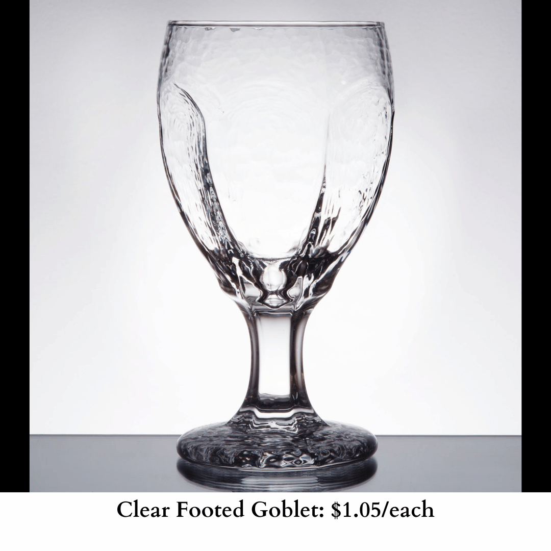 Clear Footed Goblet-131