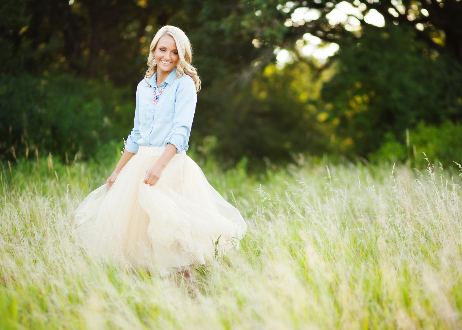 tulle dress senior session outfit ideas