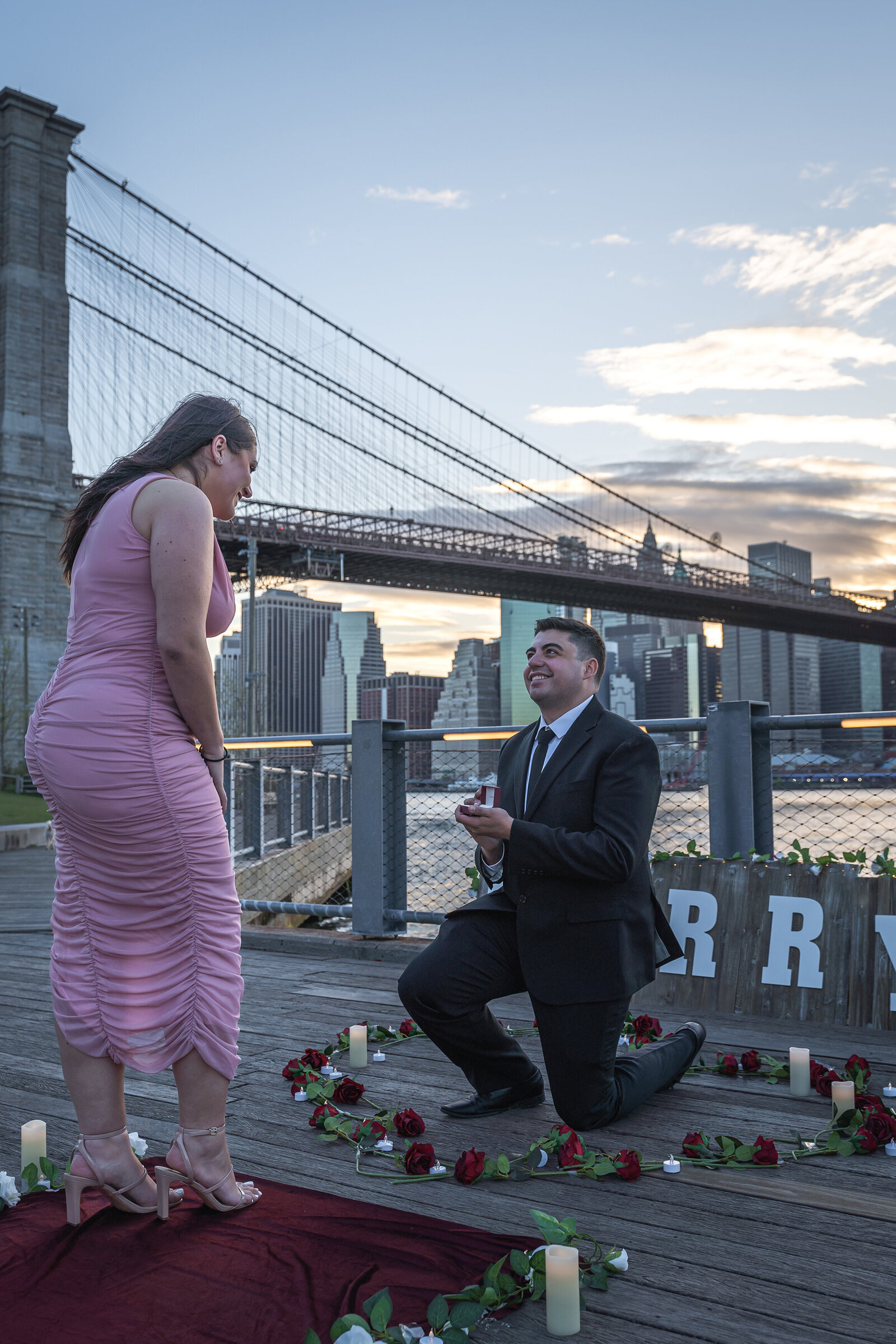 Janes Carousel Brooklyn Proposal Erin Donahue Photography