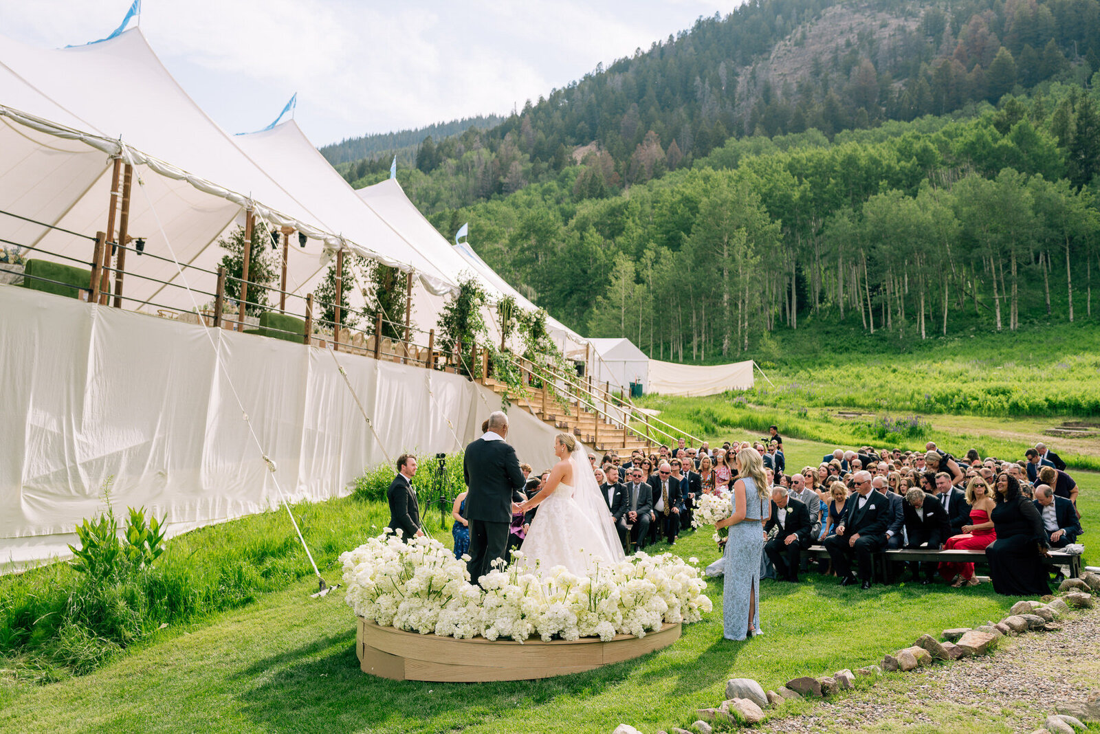 0 Hor TH2 -  Outdoor Mountainside Ceremony Beaver Creek Colorado Wedding by GoBella 2