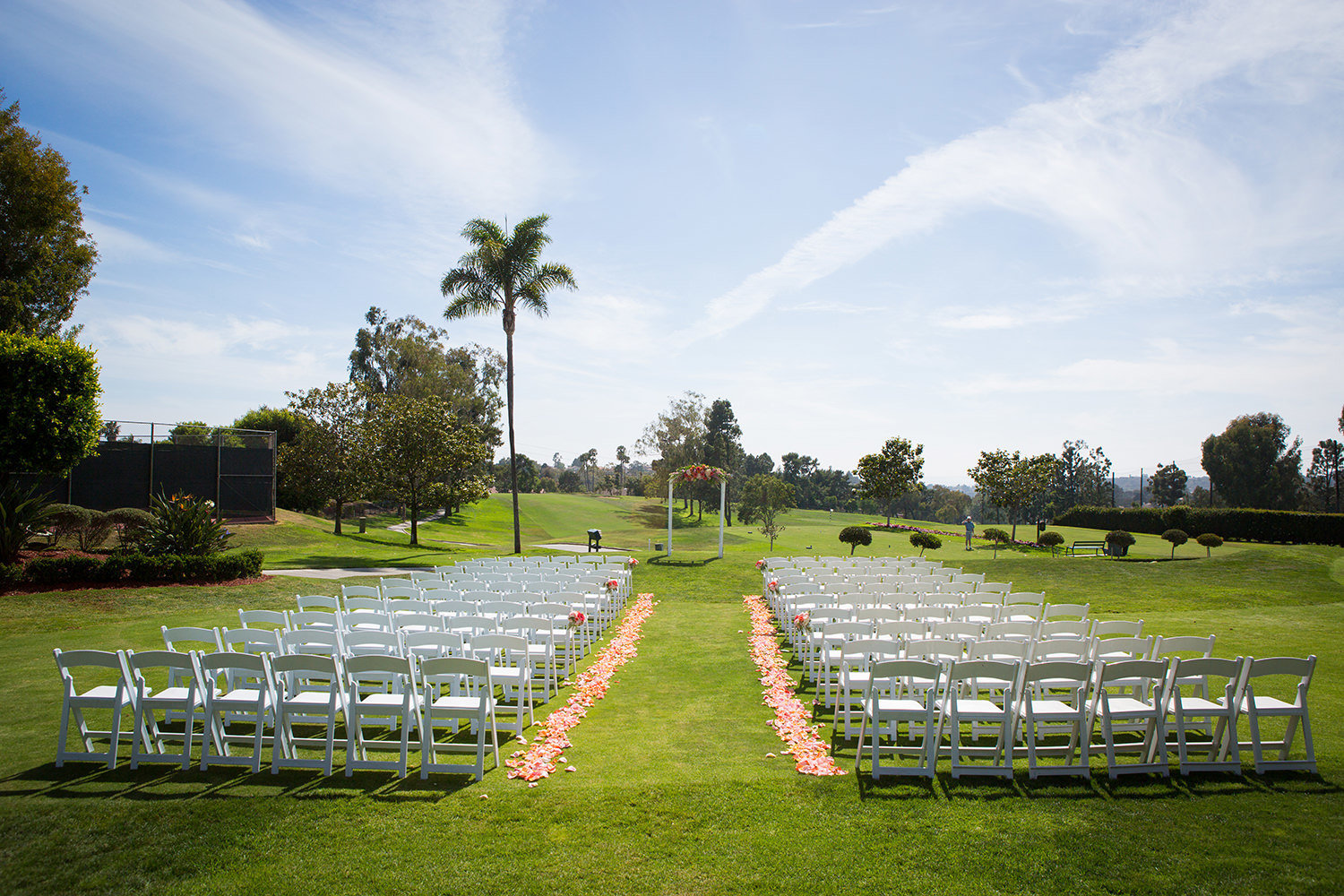 ceremony space at lomas santa fe