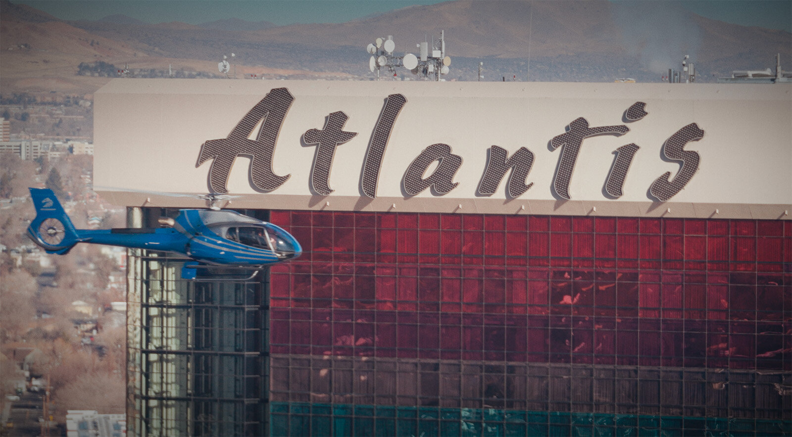 helicopter sightseeing in Aerial photography Reno landmarks