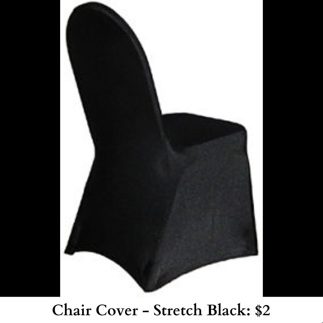 Chair Cover - Stretch Black-700
