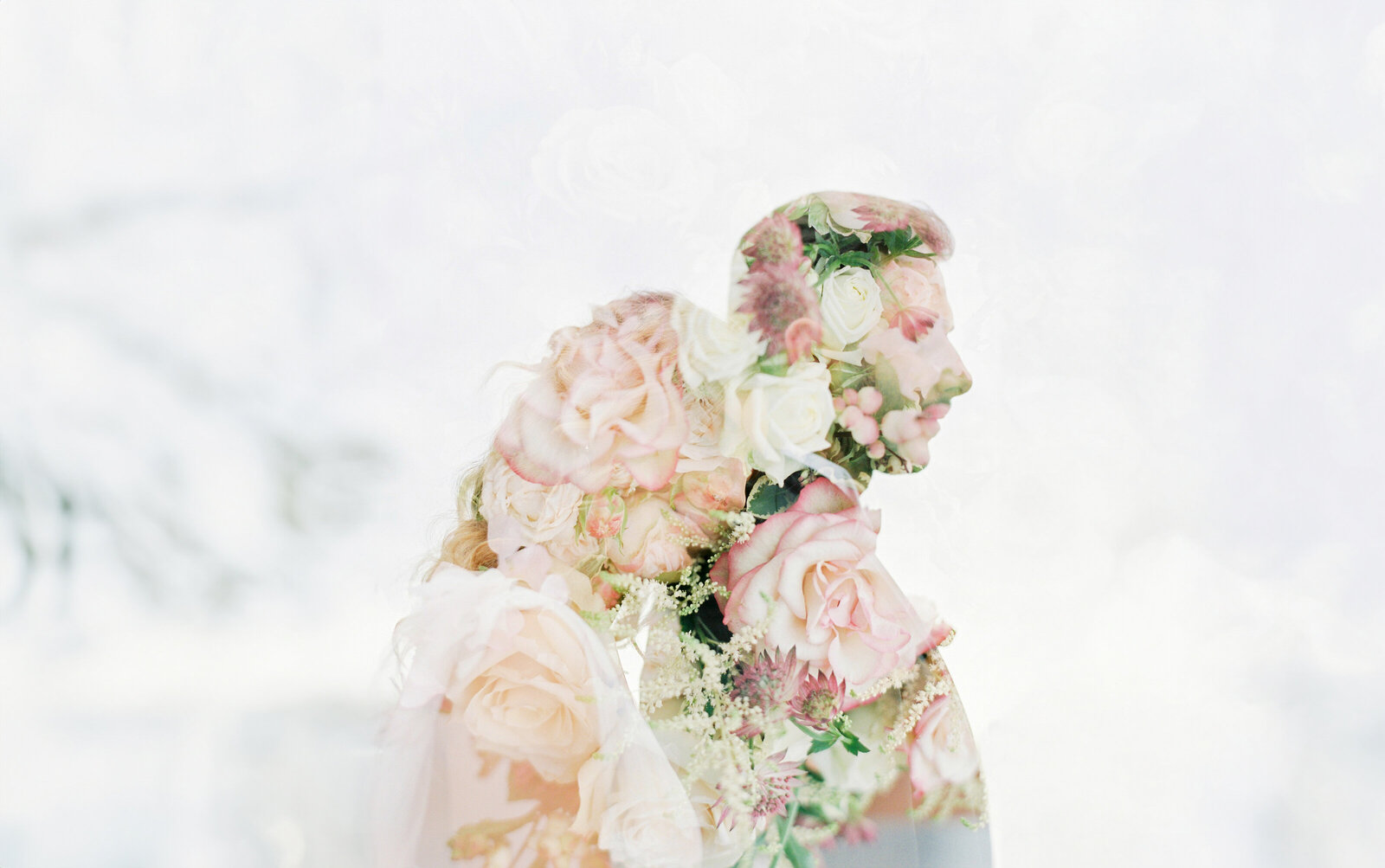 In camera double exposure on folm by 2 Brides Photography-03