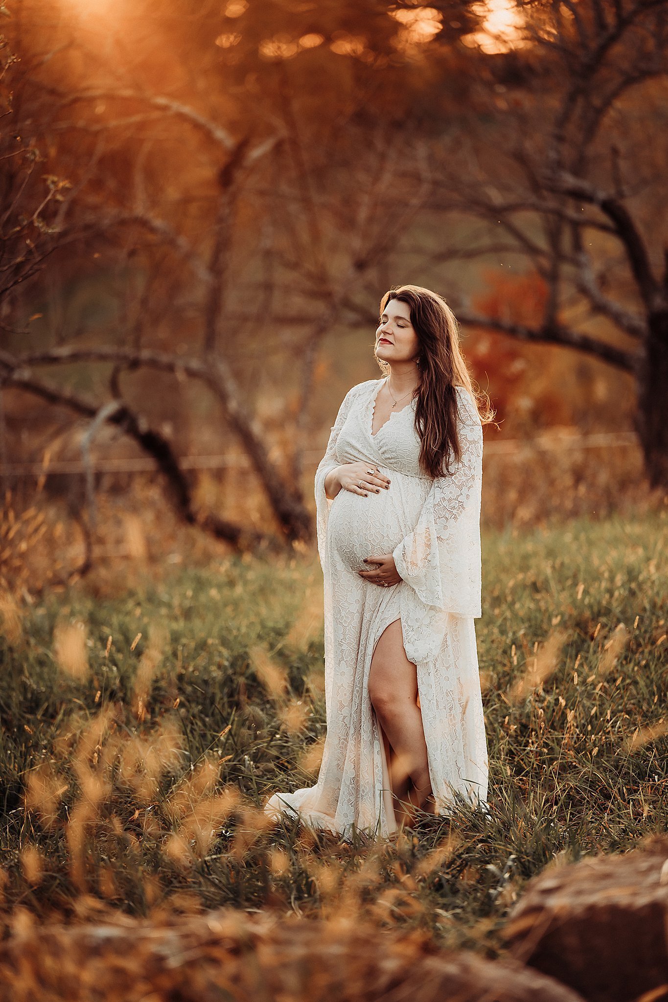 Mama to be at Sunset