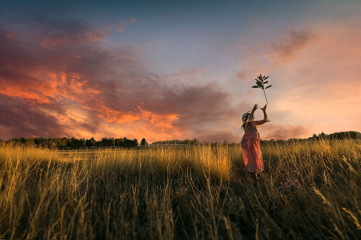 girl-colorado-sunset-farm-field-flowers