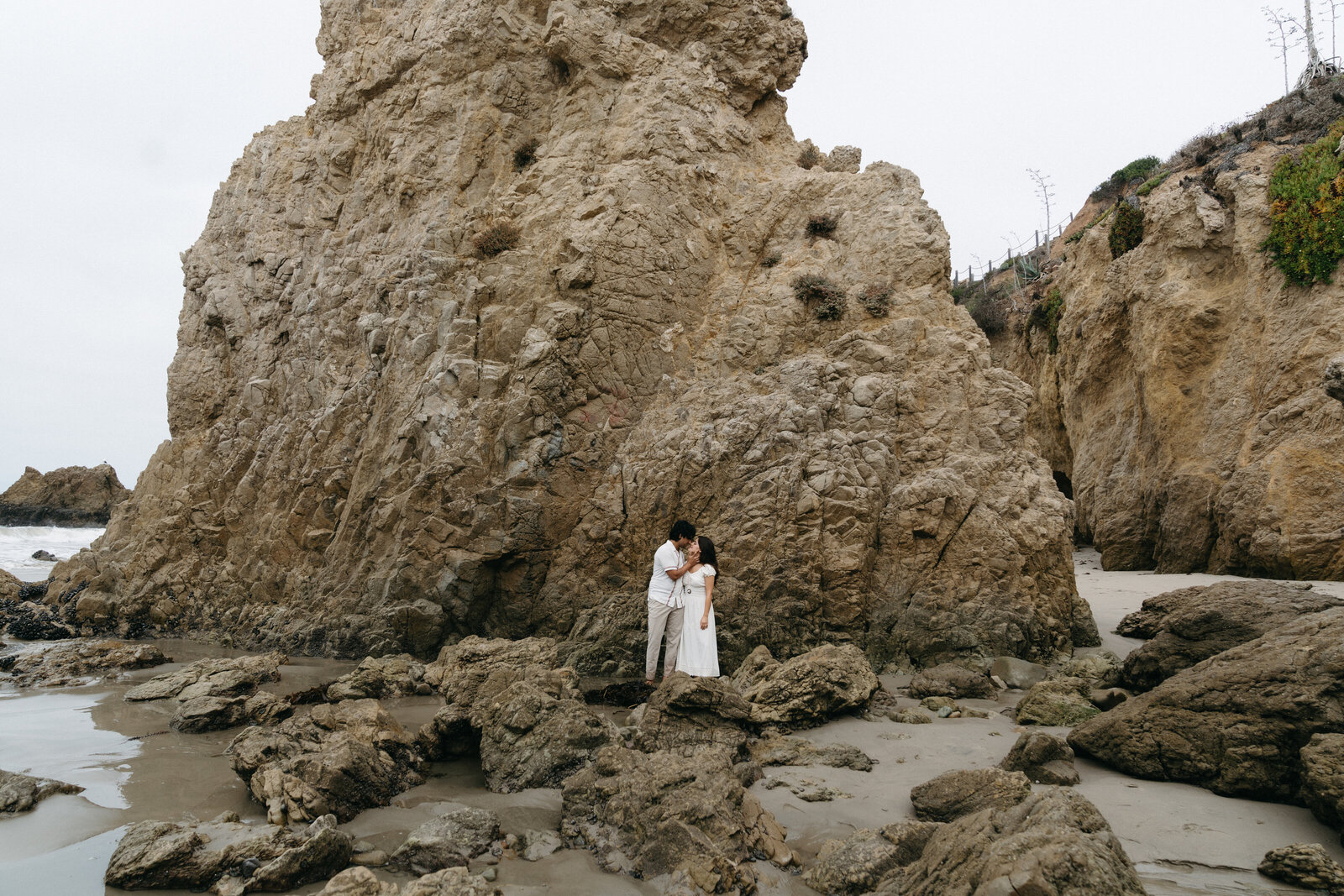 Cinematic Malibu CA Beach Engagement Session